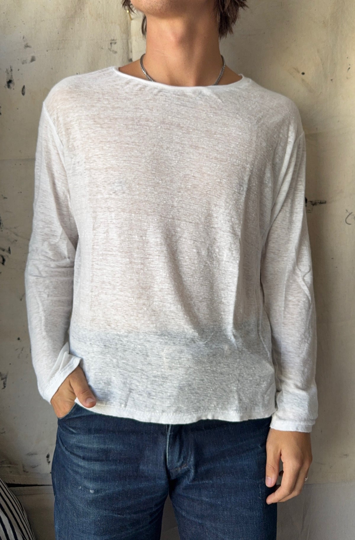 Submarine Tee Long Sleeve - White