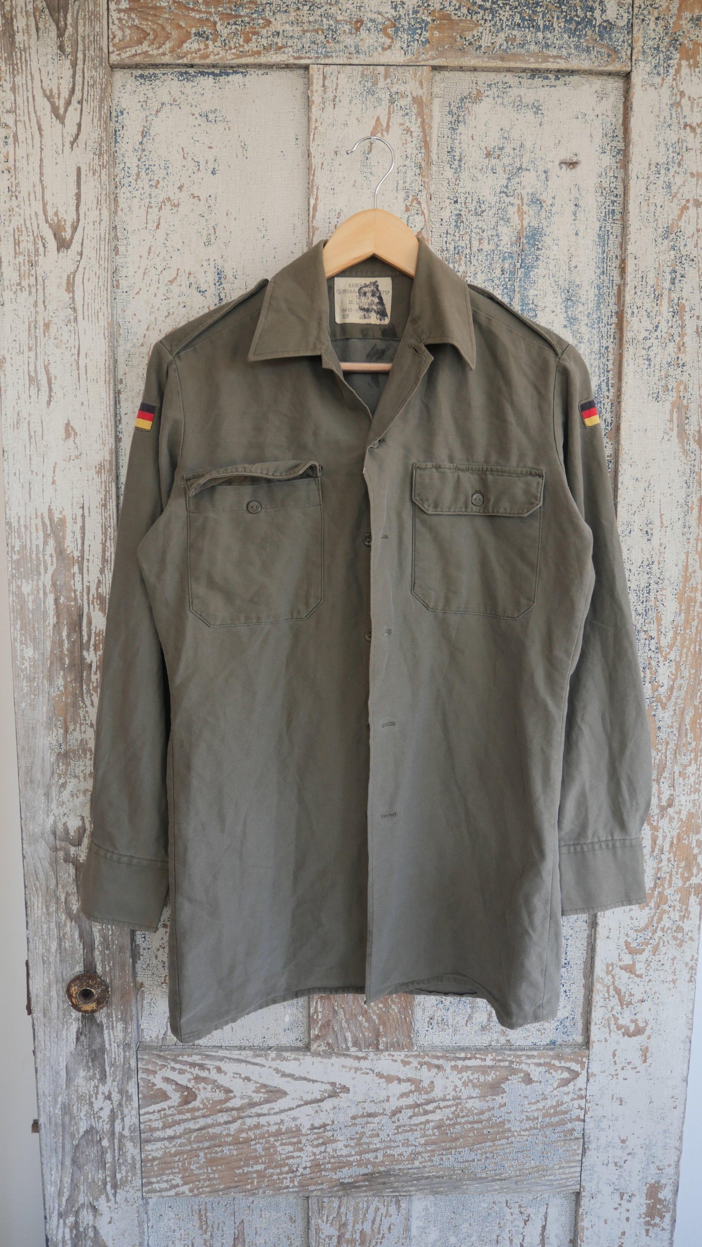 1980s German Fatigue Shirt | L