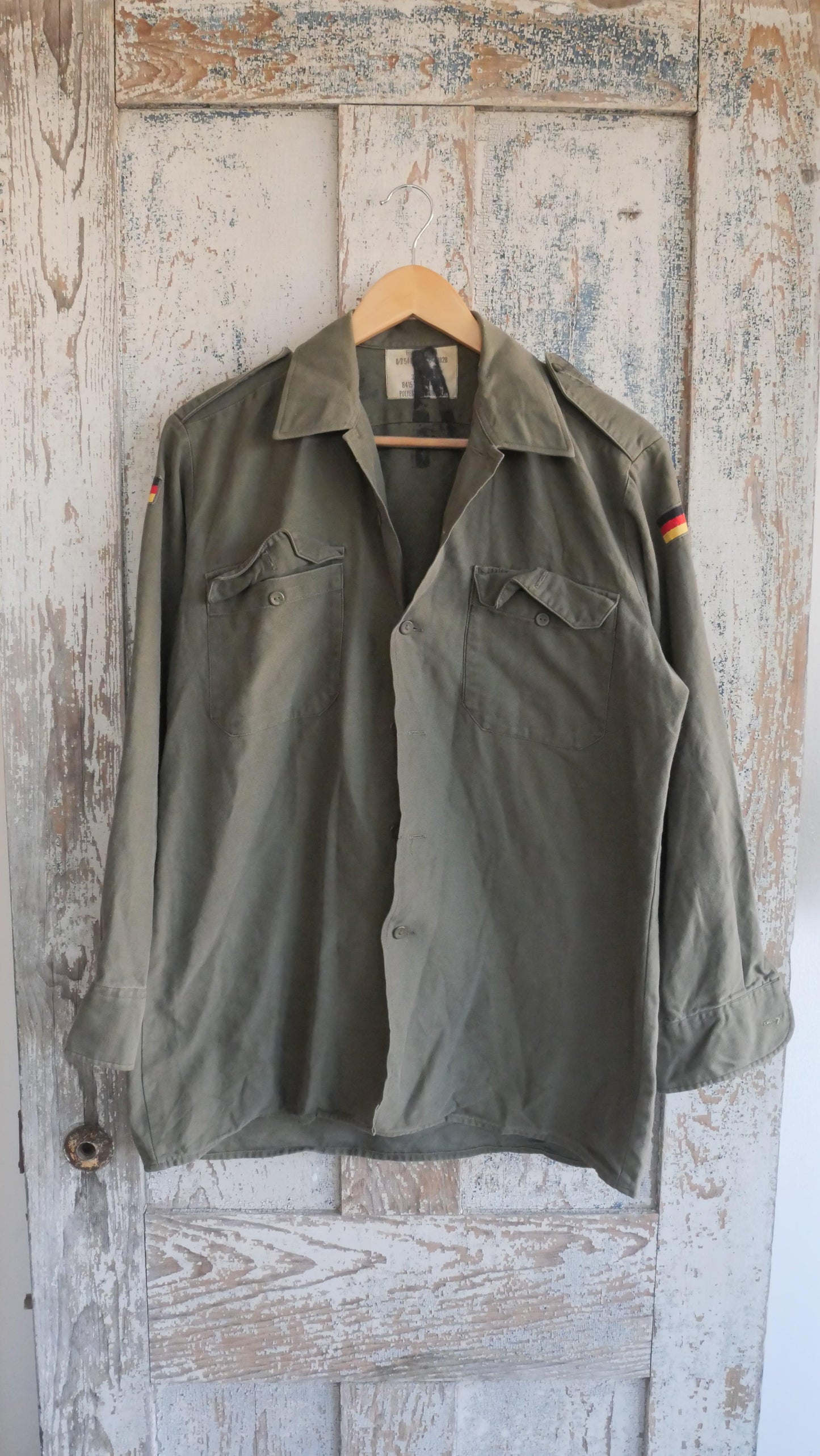 1980s German Fatigue Shirt | L