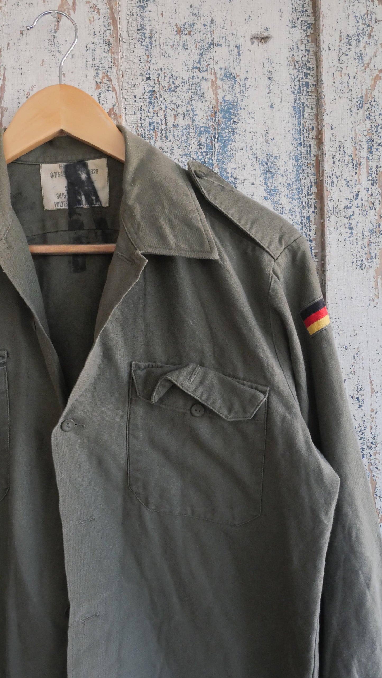 1980s German Fatigue Shirt | L