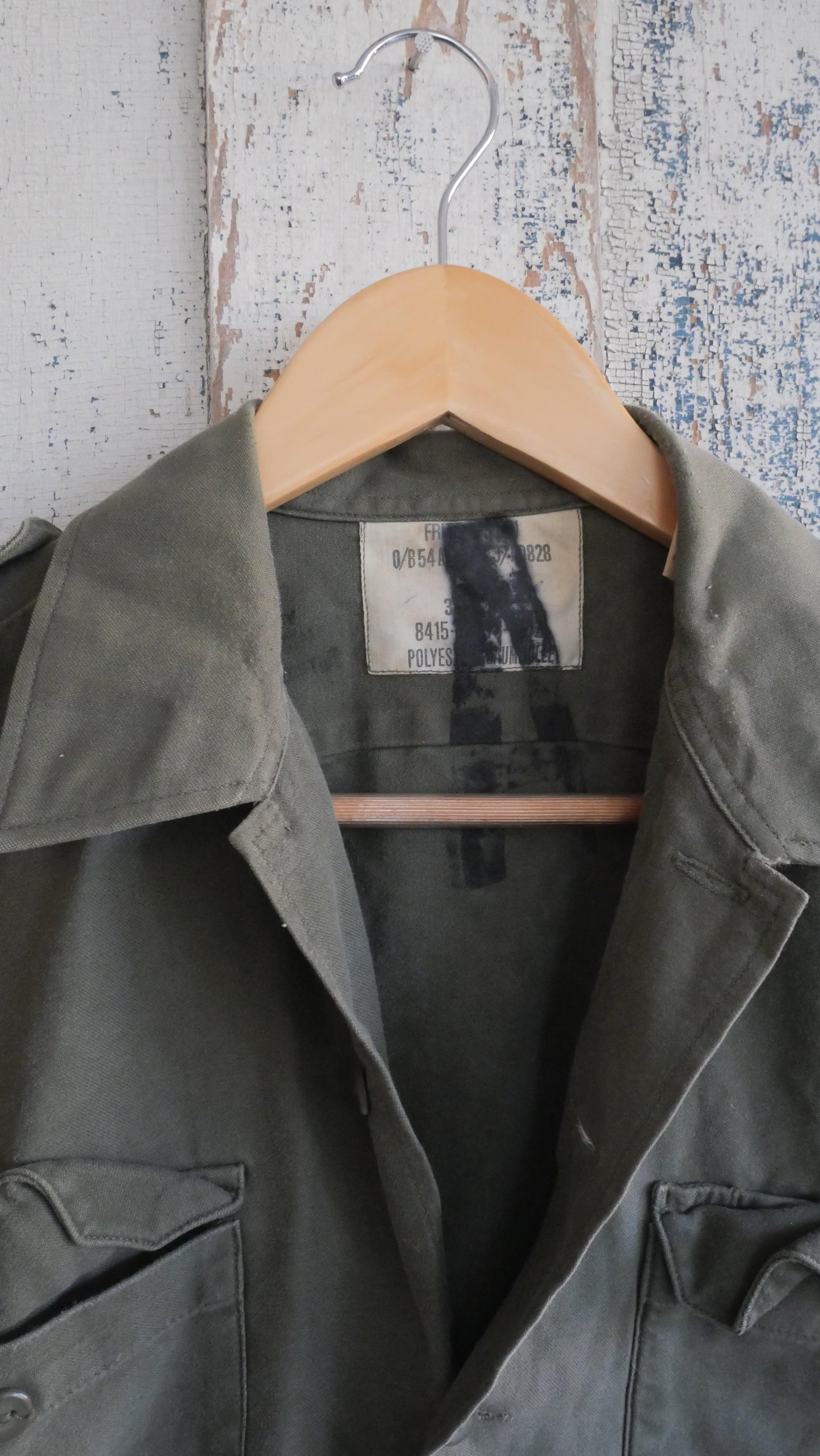 1980s German Fatigue Shirt | L