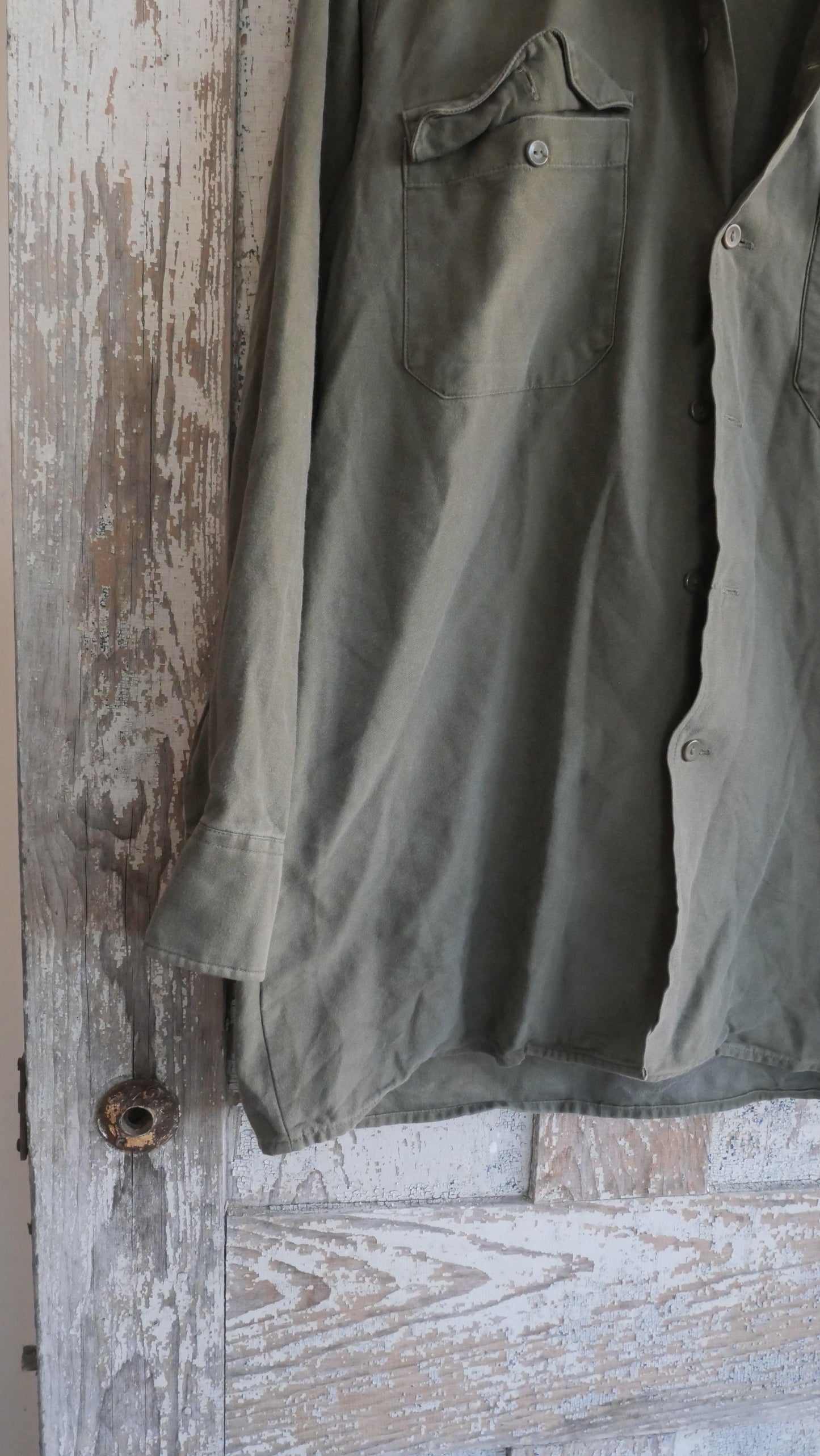 1980s German Fatigue Shirt | L