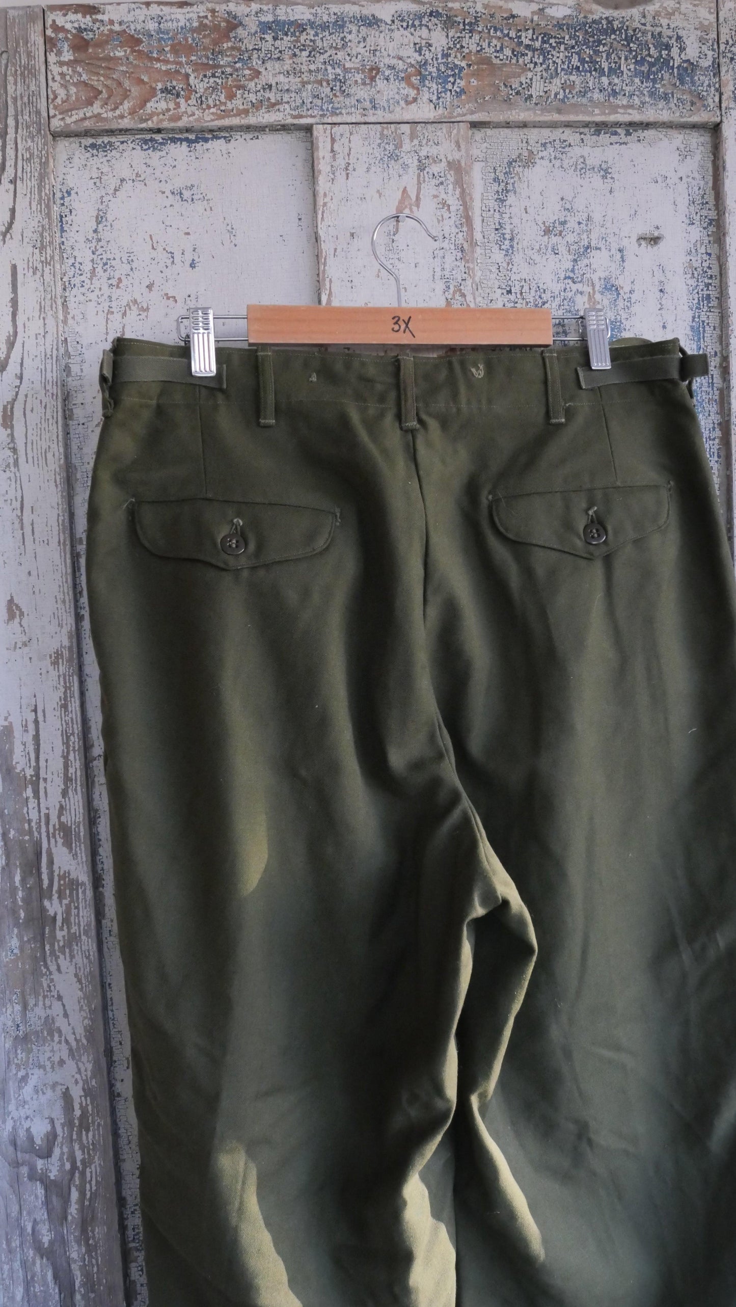 1960s Wool Military Pants | 35