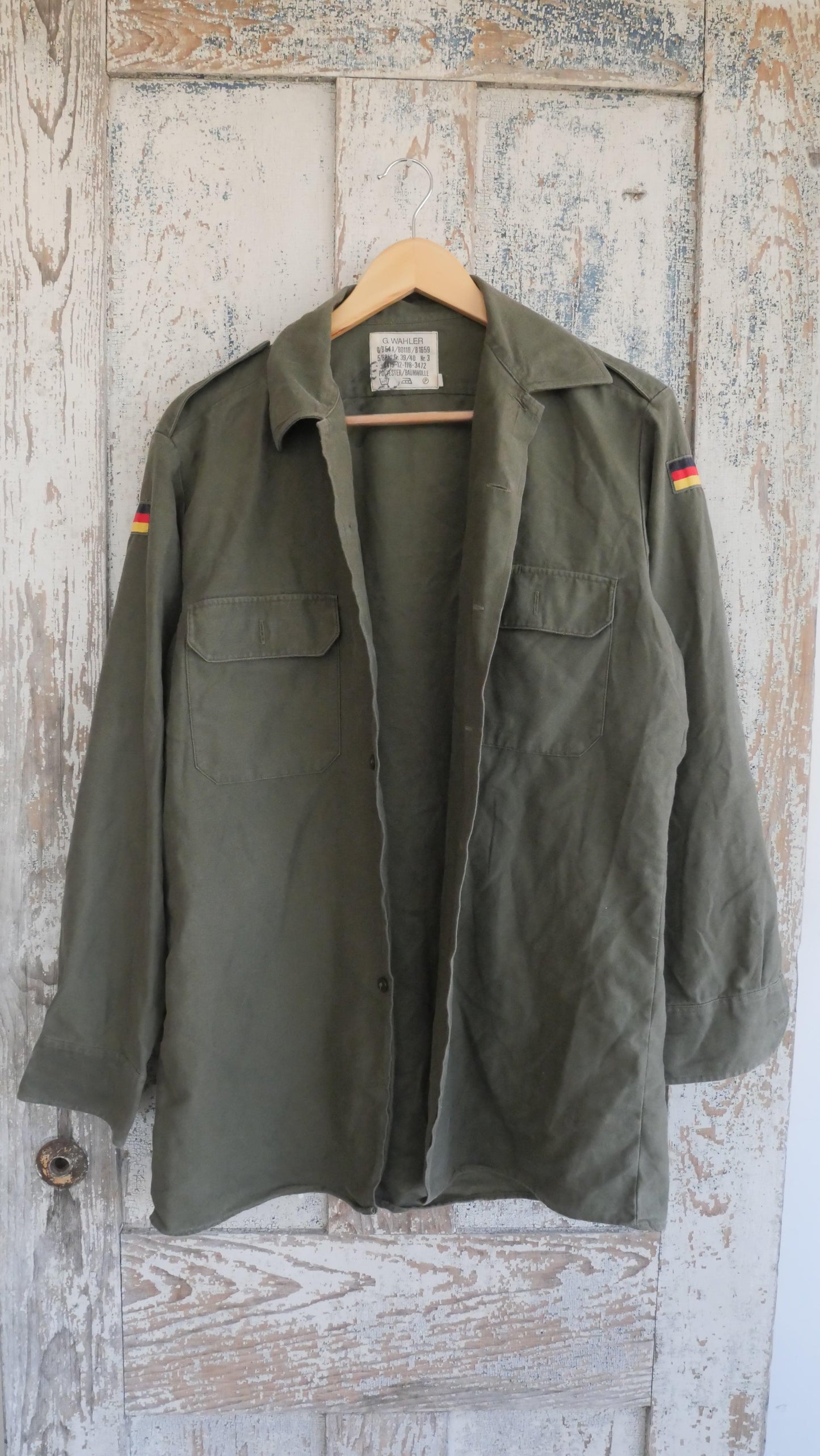 1980s German Fatigue Shirt | L