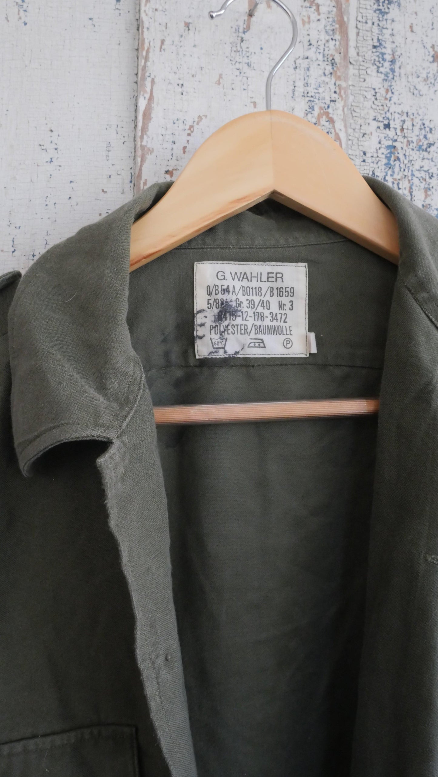 1980s German Fatigue Shirt | L