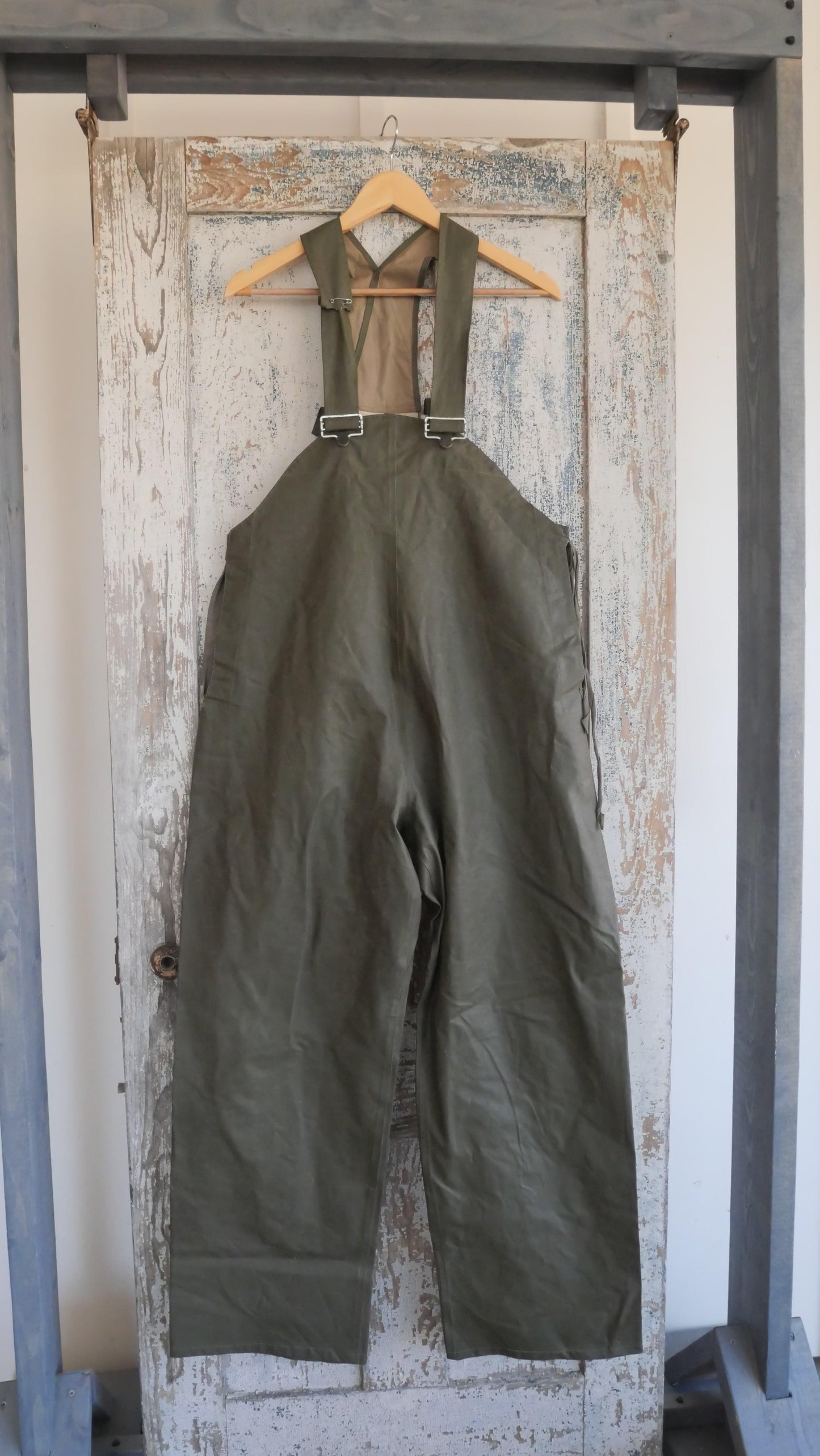 1960s Rubber Military Overalls | 34