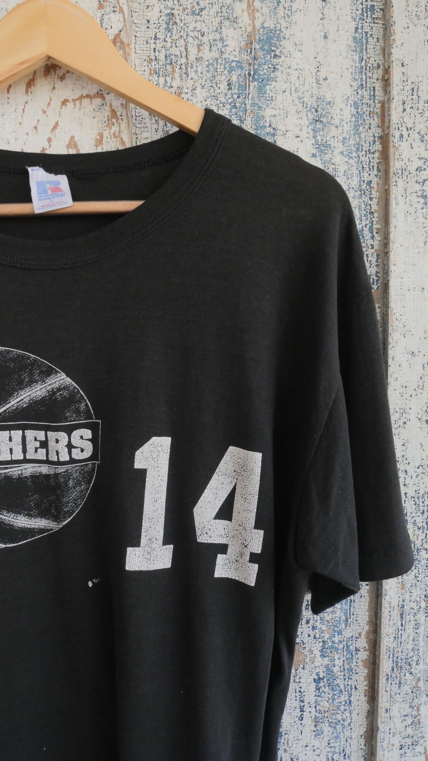 1980s Russell Black Tee | L