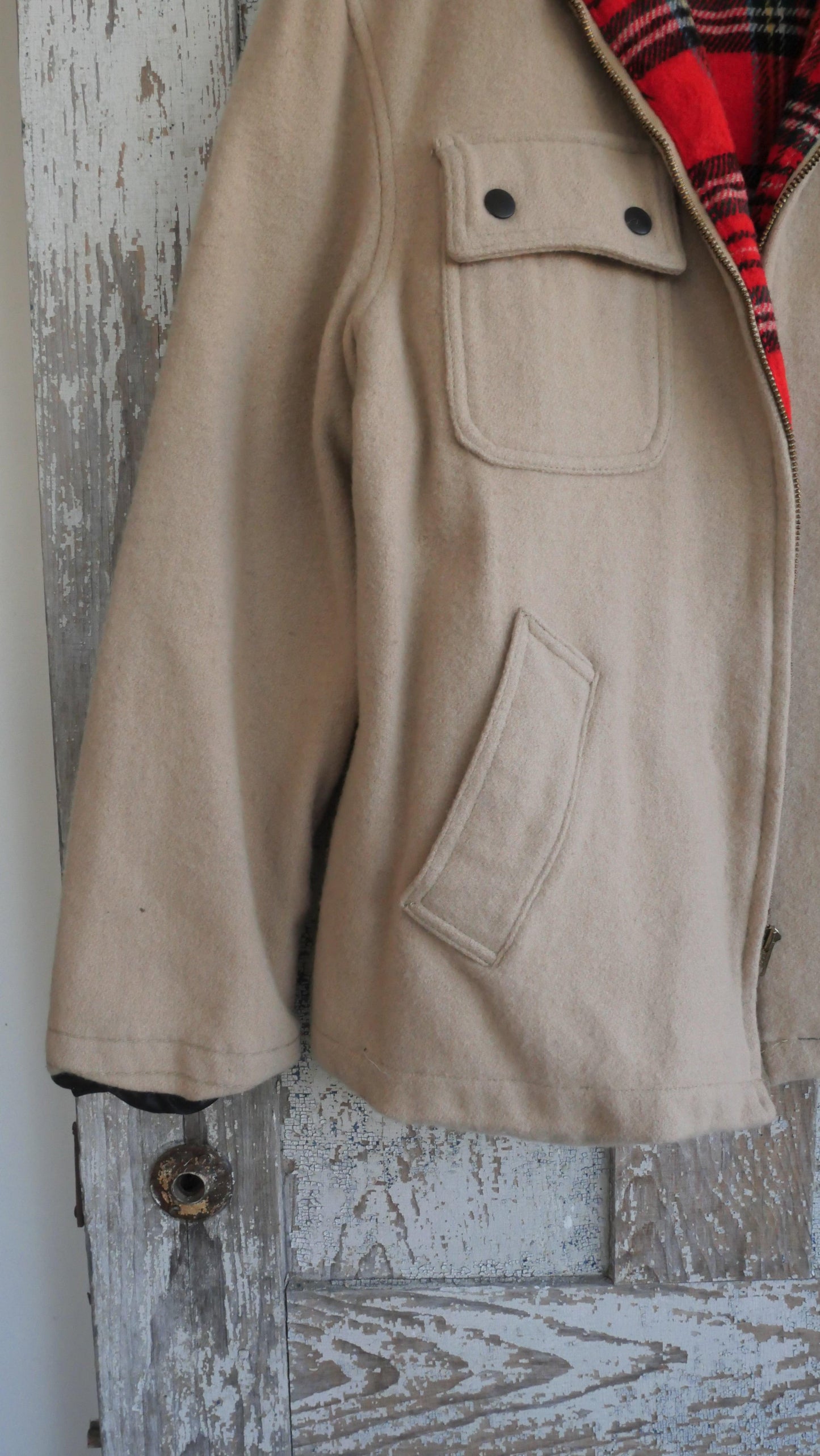 1970s Wool Zip Hoodie | L