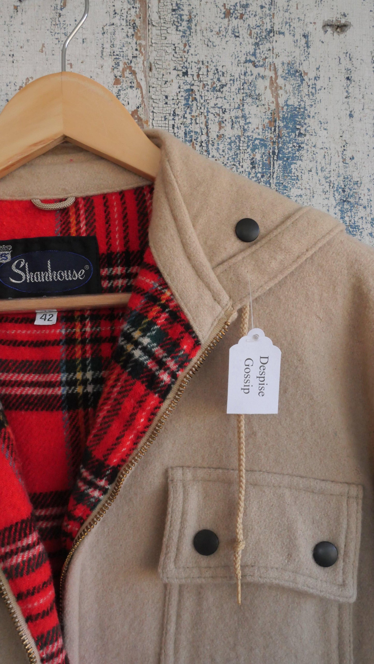 1970s Wool Zip Hoodie | L
