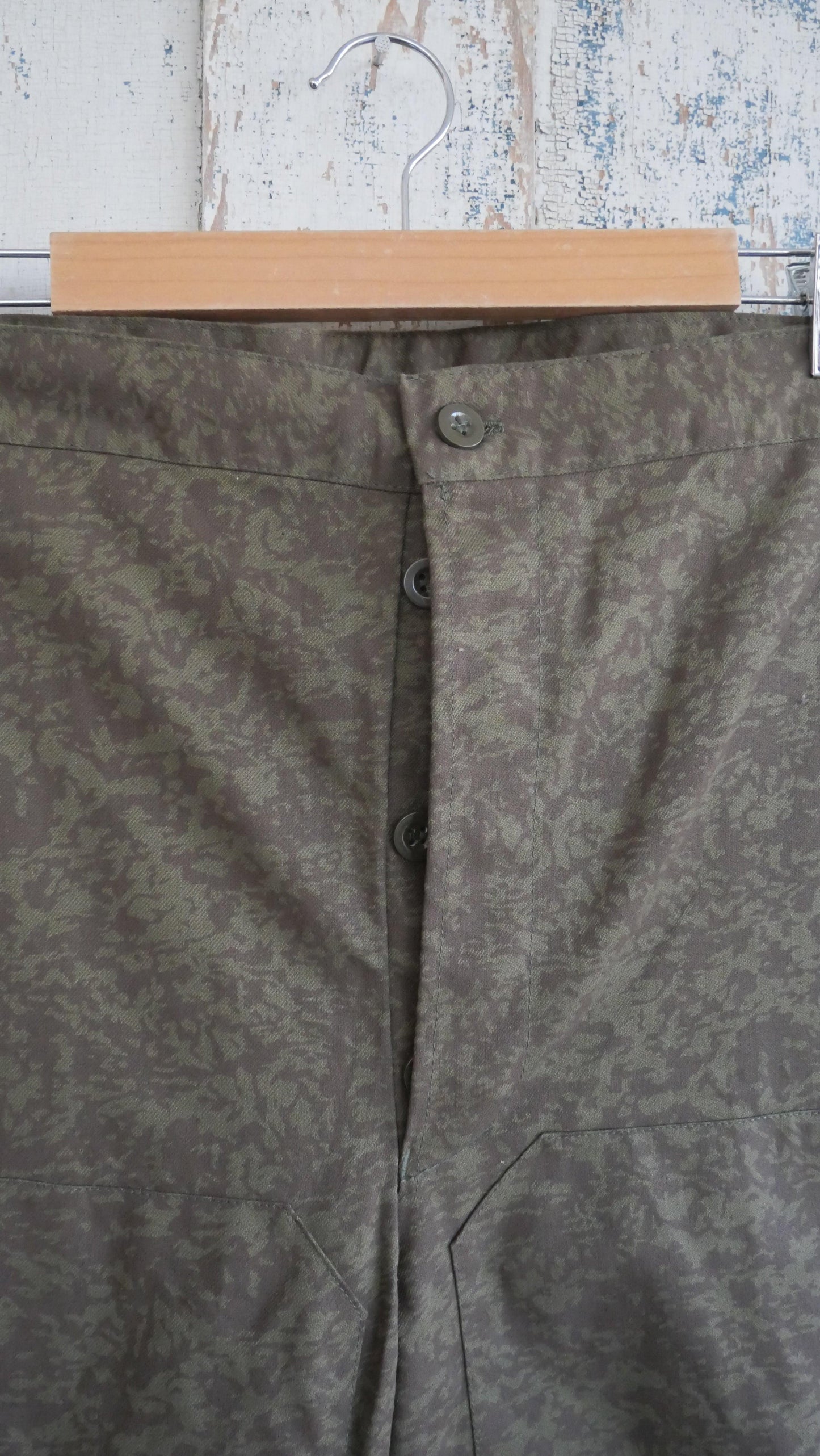 1980s Double Knee Camo Military Pants | 44