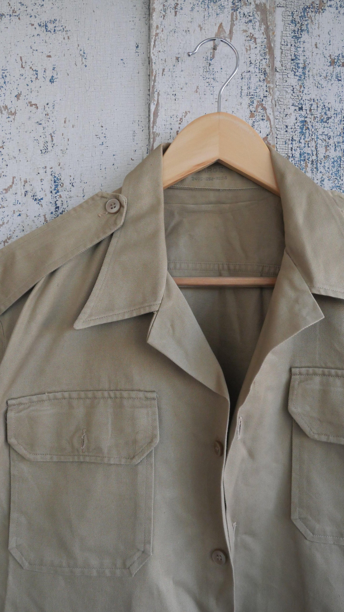 1960s Boxy Military Shirt | L