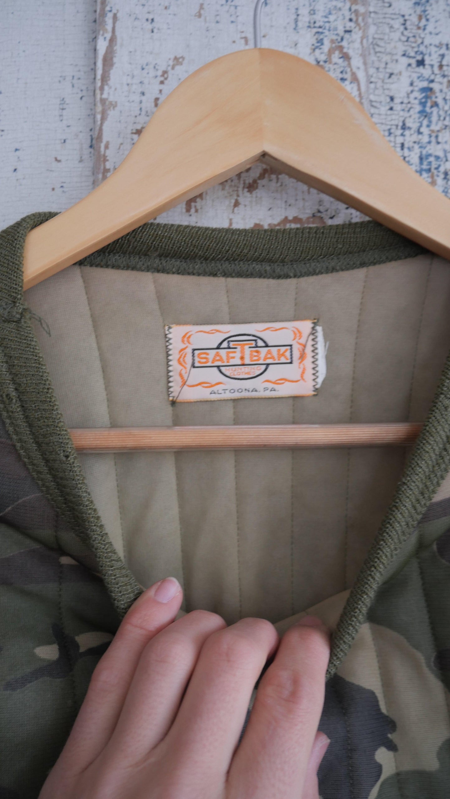 1980s Quilted Camo Shirt | M