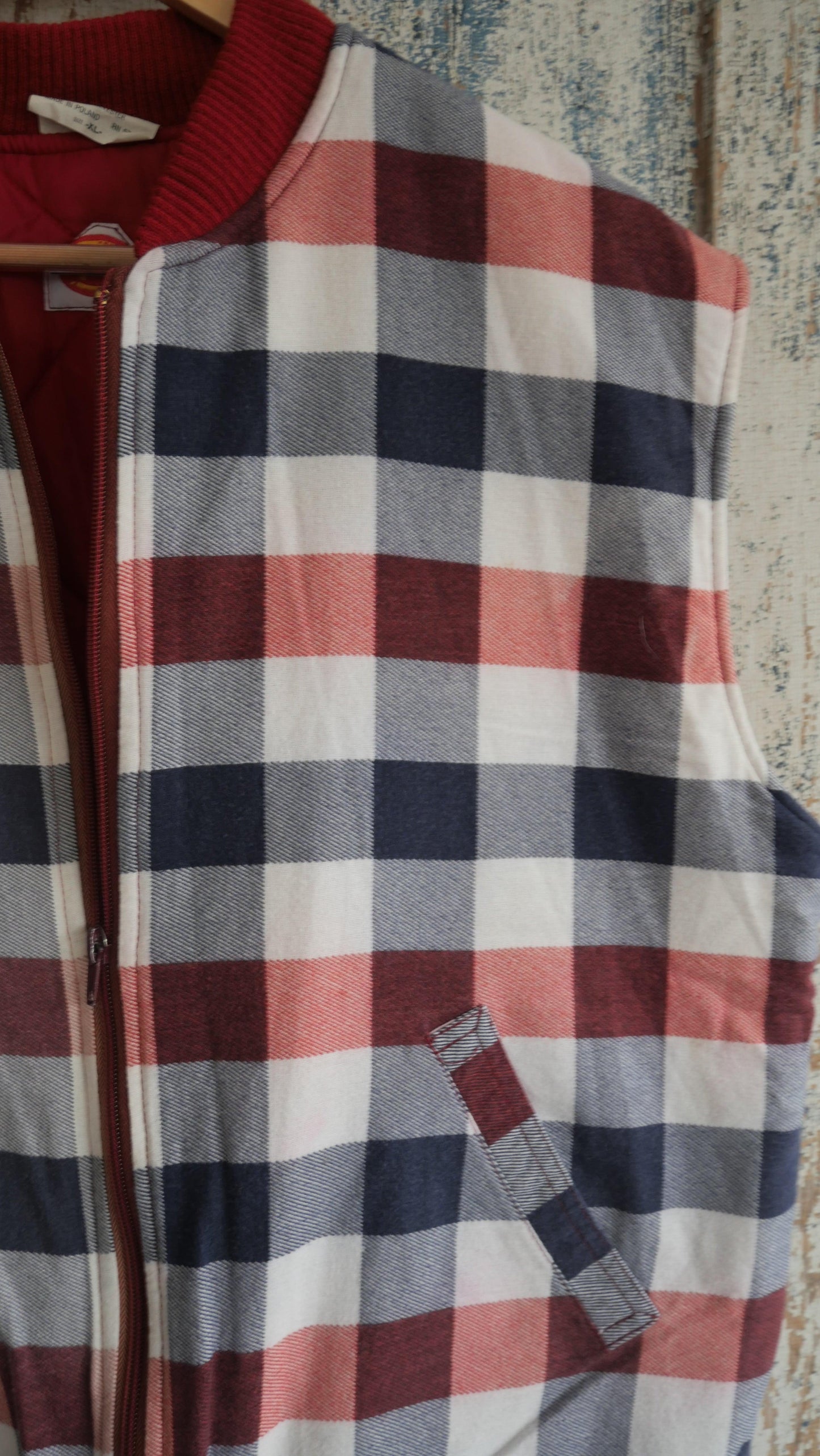 1990s Plaid Dickies Vest | L