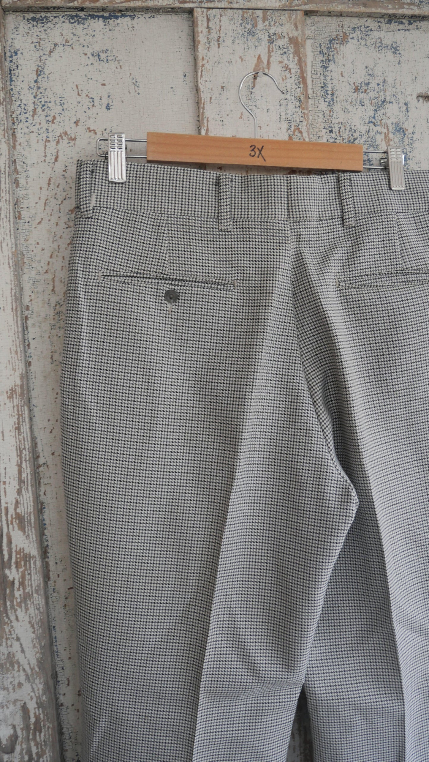 1970s Patterned Flared Slacks | 34