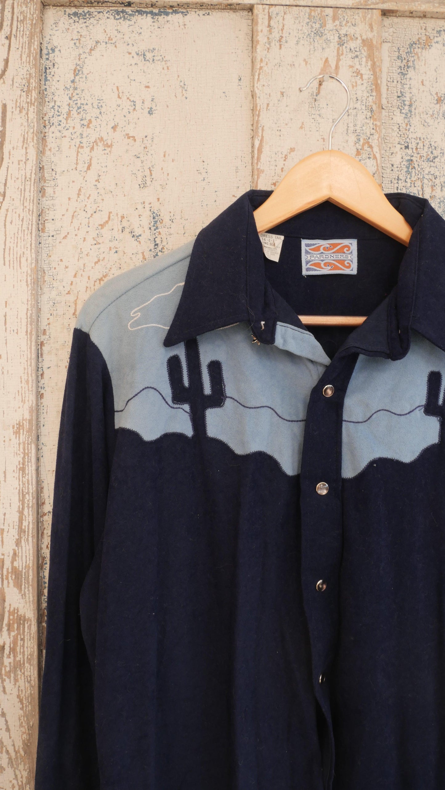 1970s Velour Western Shirt | L