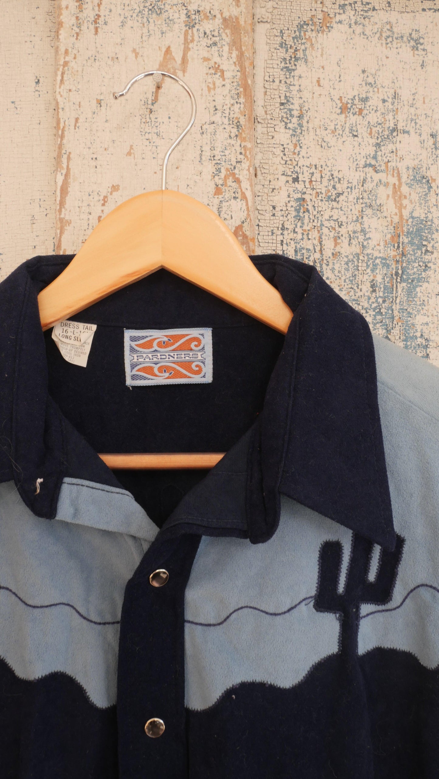 1970s Velour Western Shirt | L