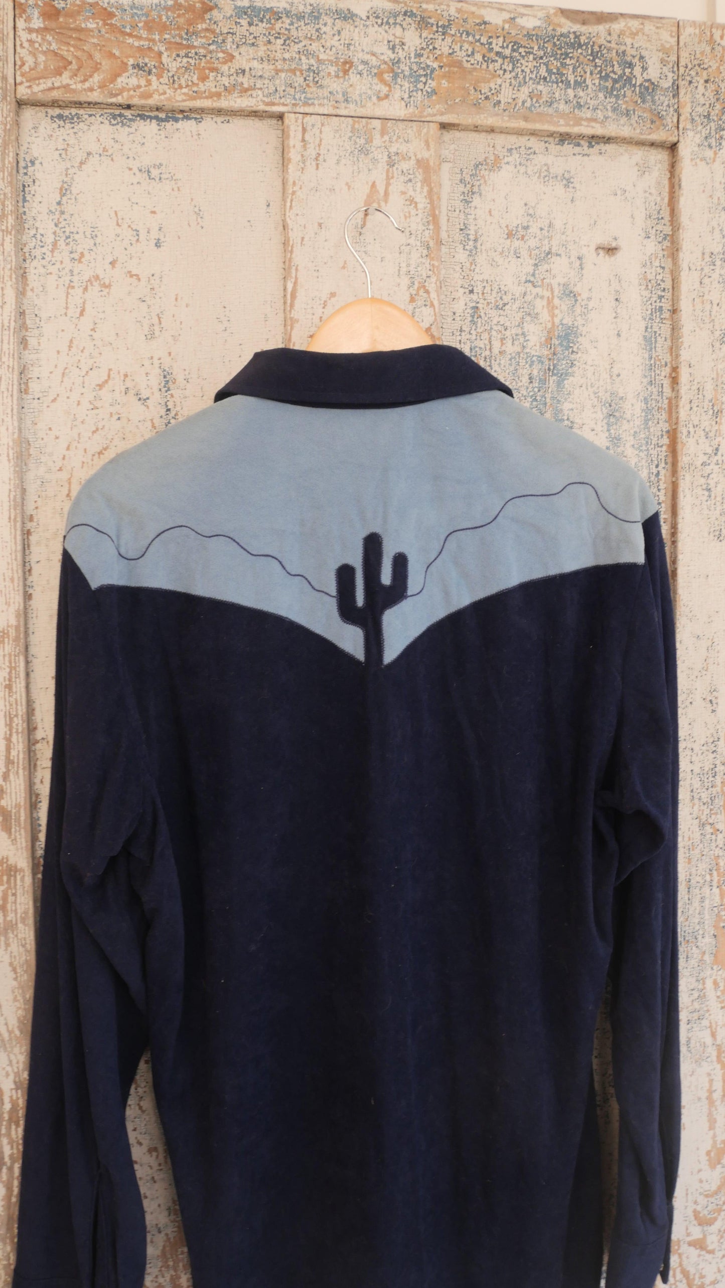 1970s Velour Western Shirt | L