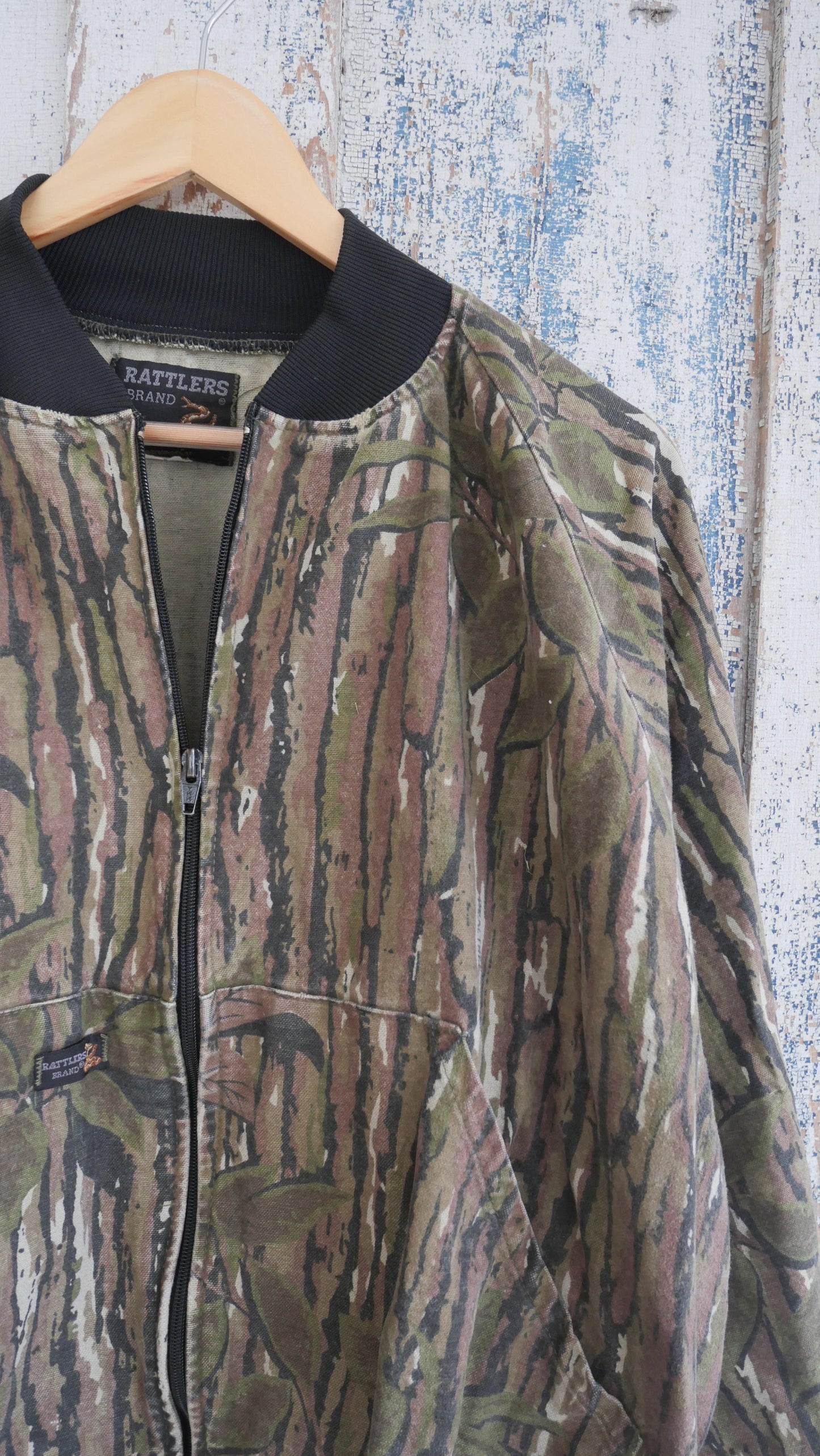 1980s Boxy Hunting Bomber Jacket | L