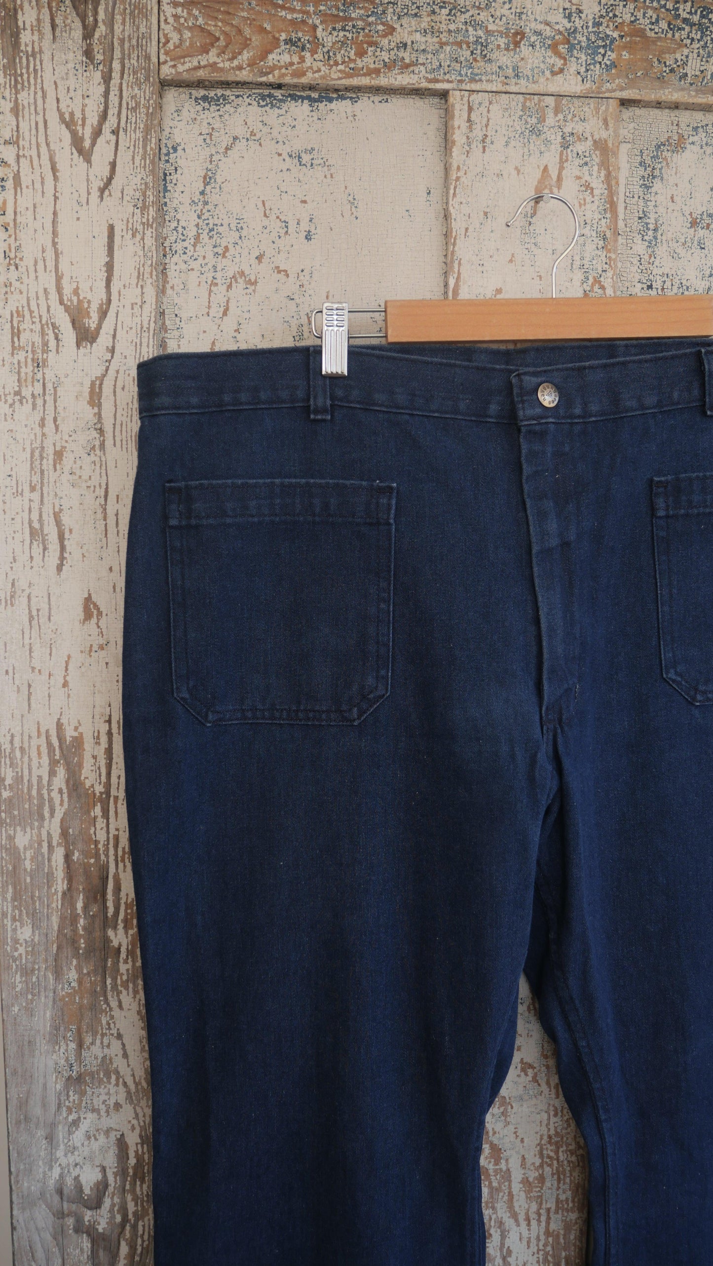 1970s Seafarer Flared Denim | 38