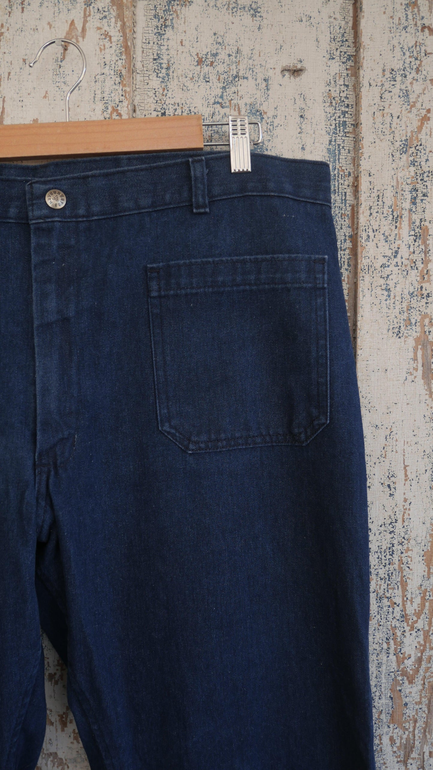 1970s Seafarer Flared Denim | 38