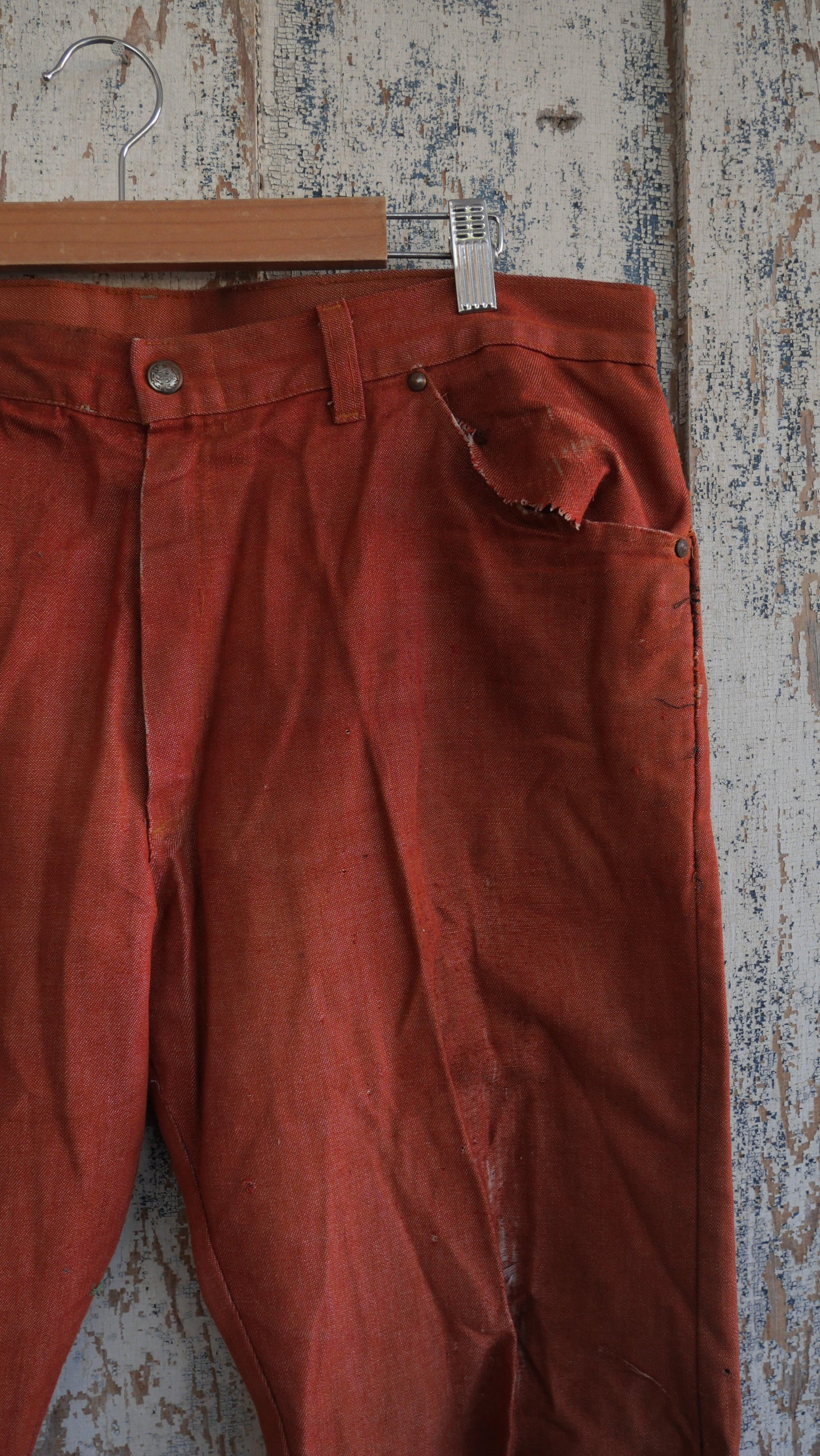 1970s Studded Flared Pants | 34