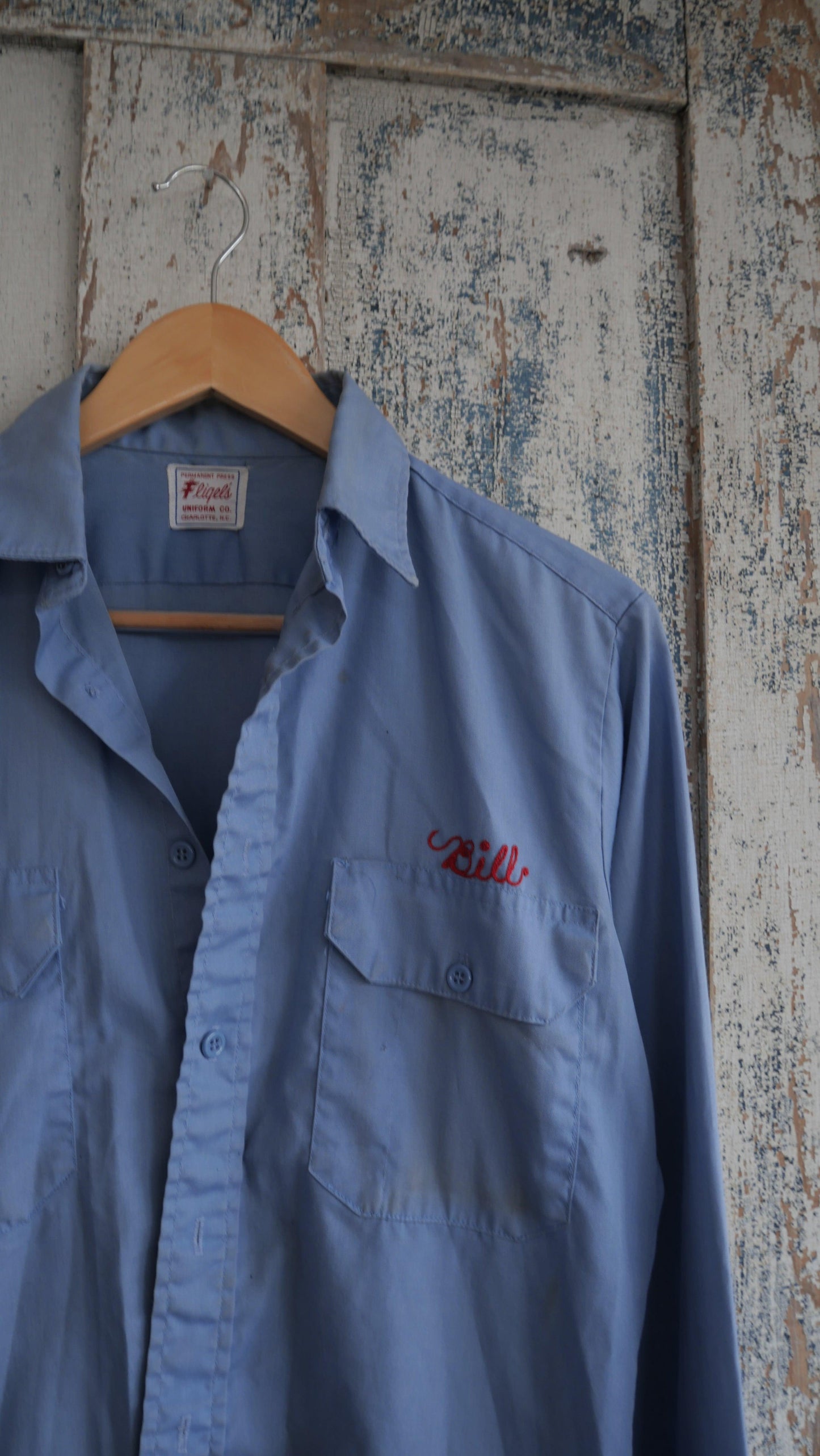 1960s Chain Stitch Work Shirt | L