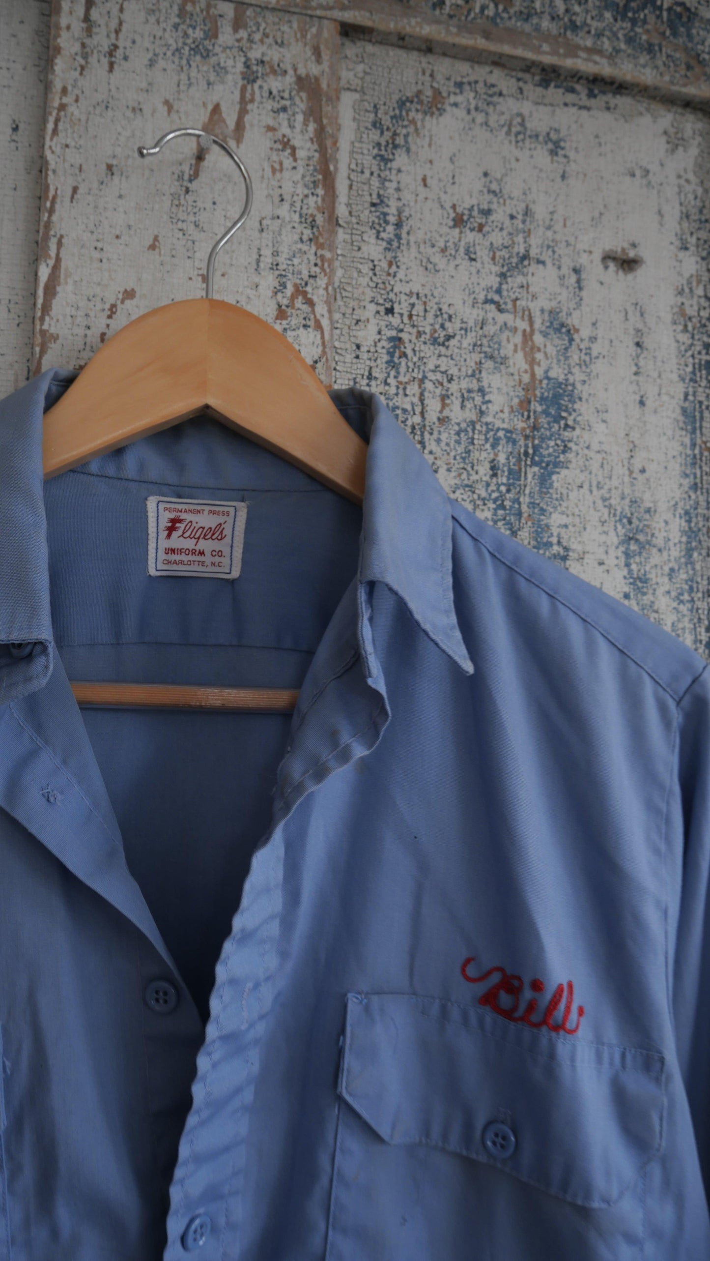 1960s Chain Stitch Work Shirt | L