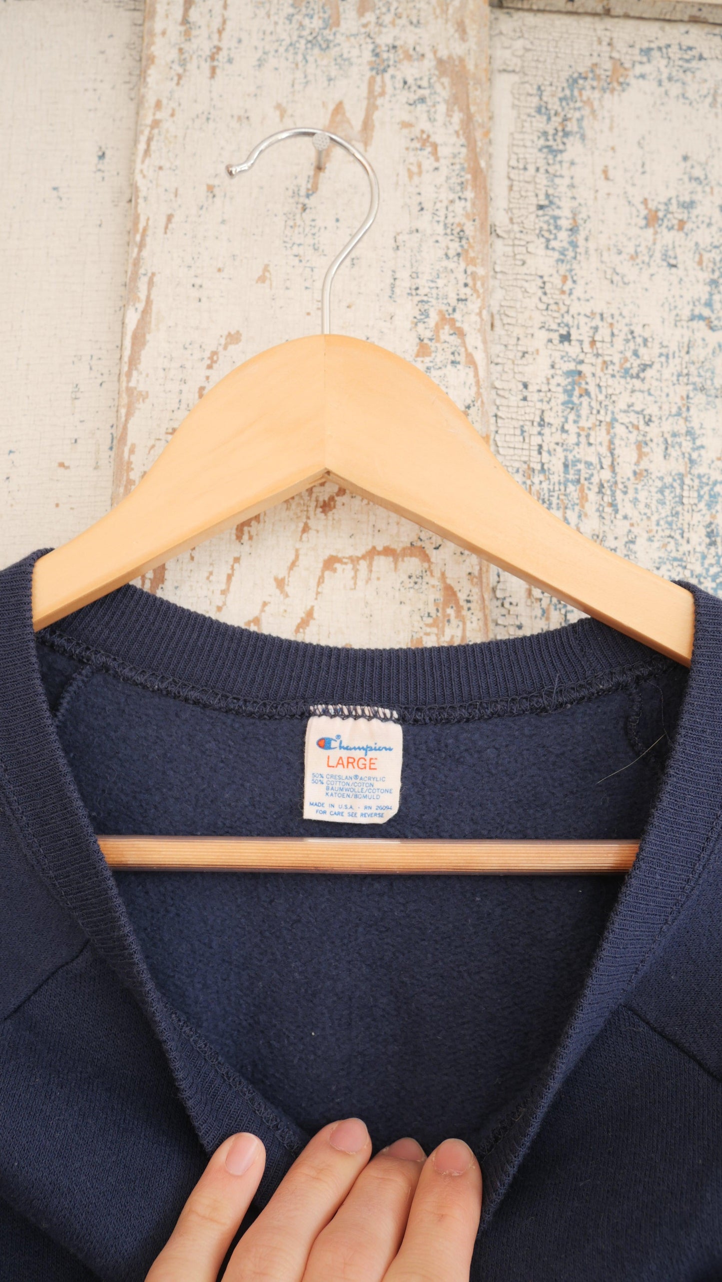 1980s Champion Raglan Crewneck | L