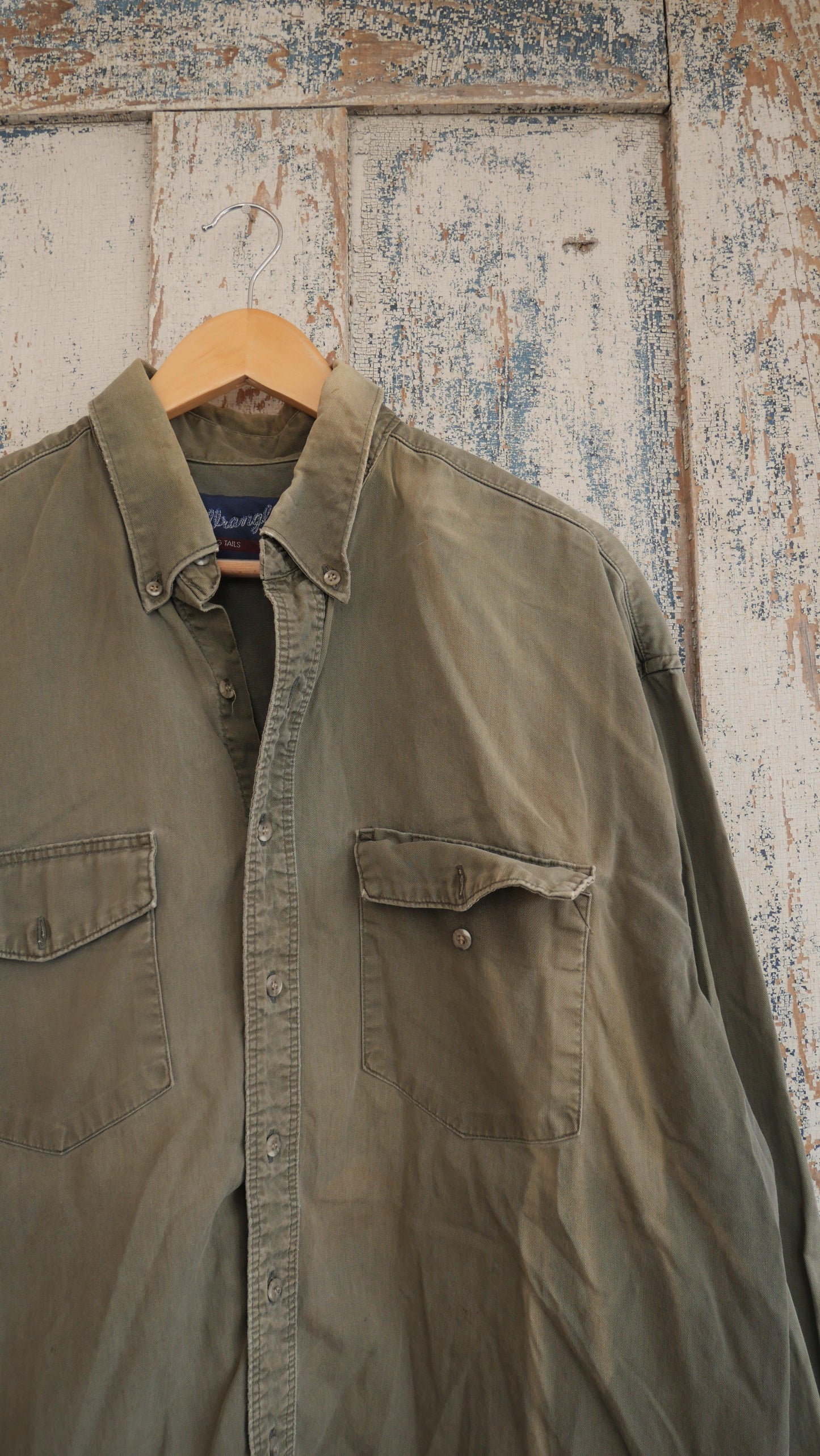 1990s Faded Wrangler Button Up | XL