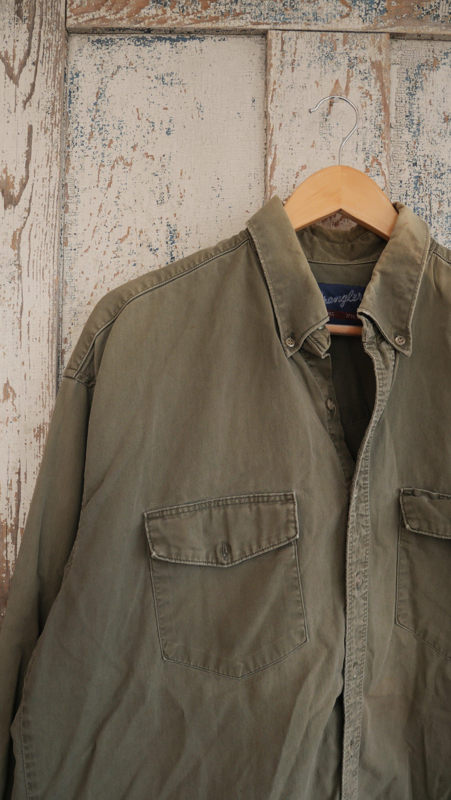 1990s Faded Wrangler Button Up | XL