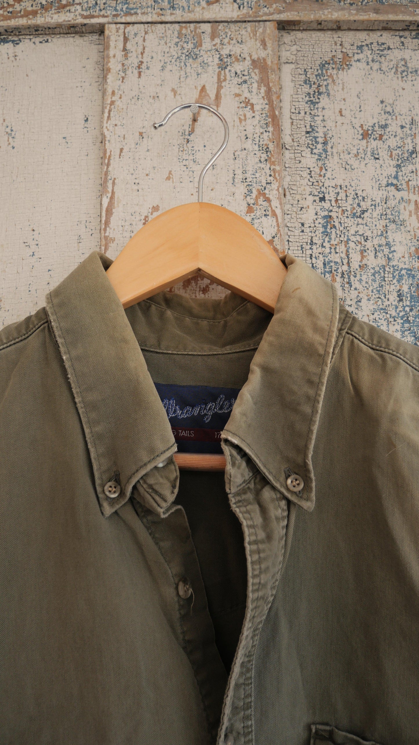 1990s Faded Wrangler Button Up | XL