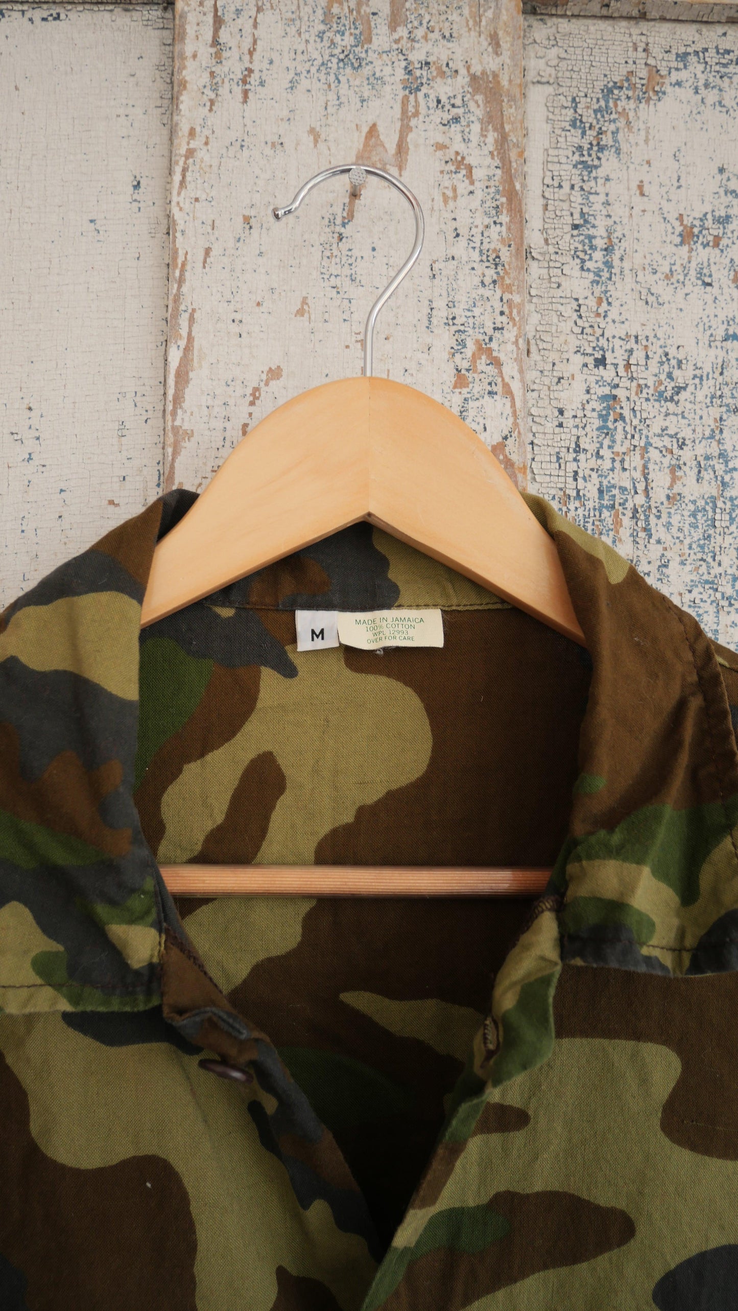 1980s Camo Boxy Chore Jacket | M