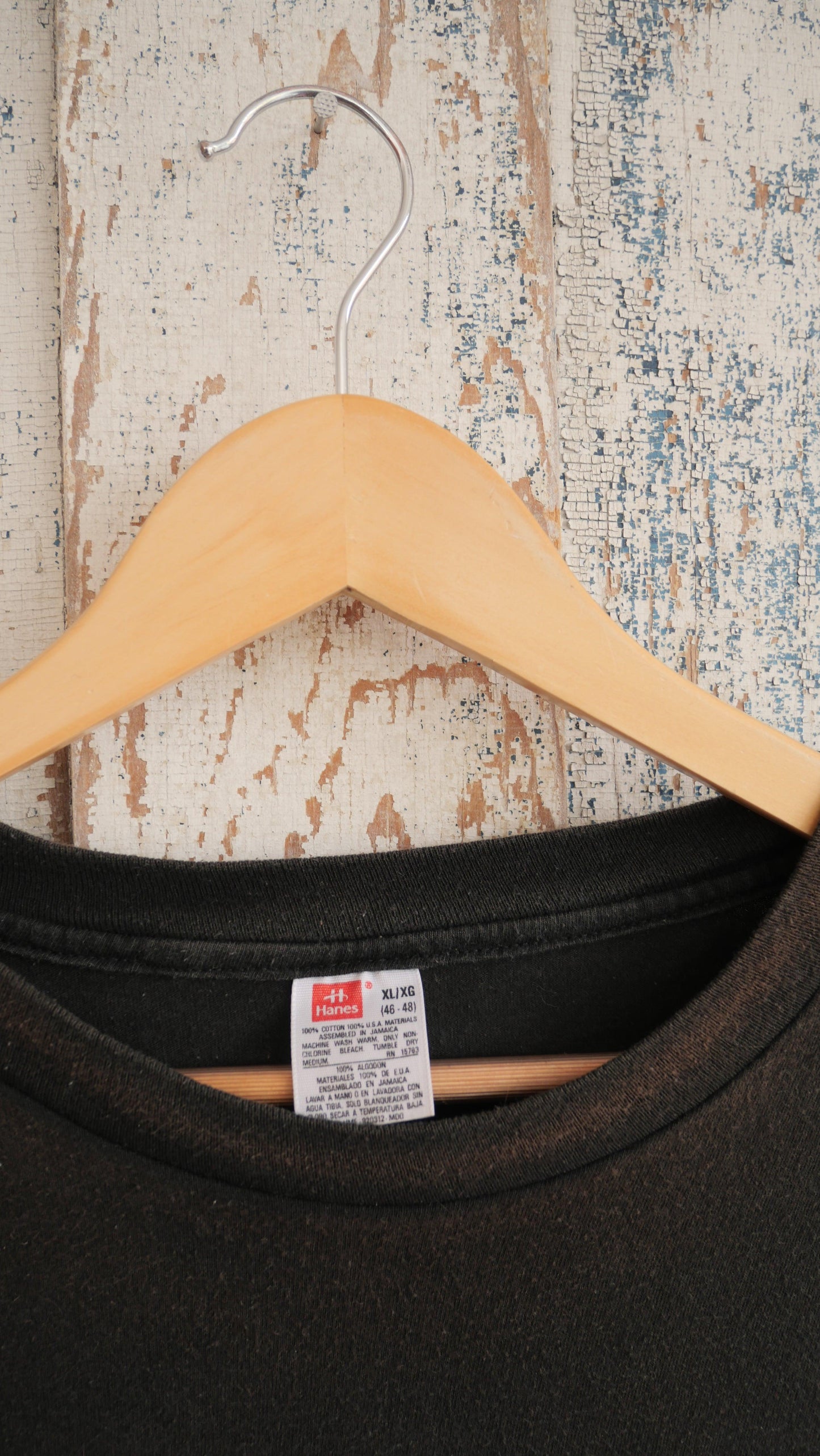 1990s Black Single Stitch Tee | L
