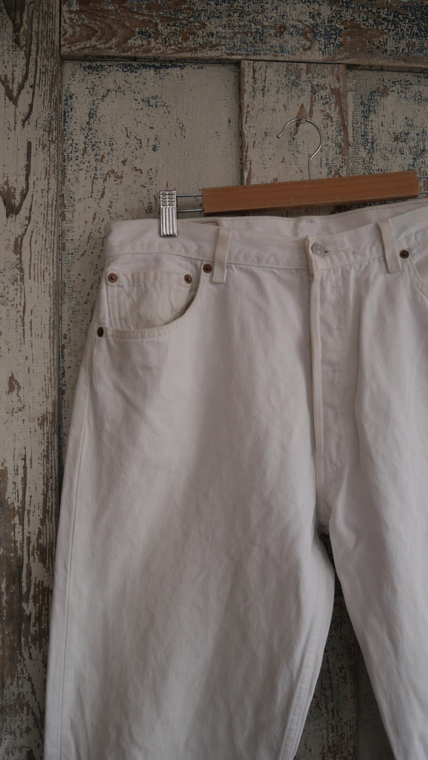 1990s White 501 Levi's | 36