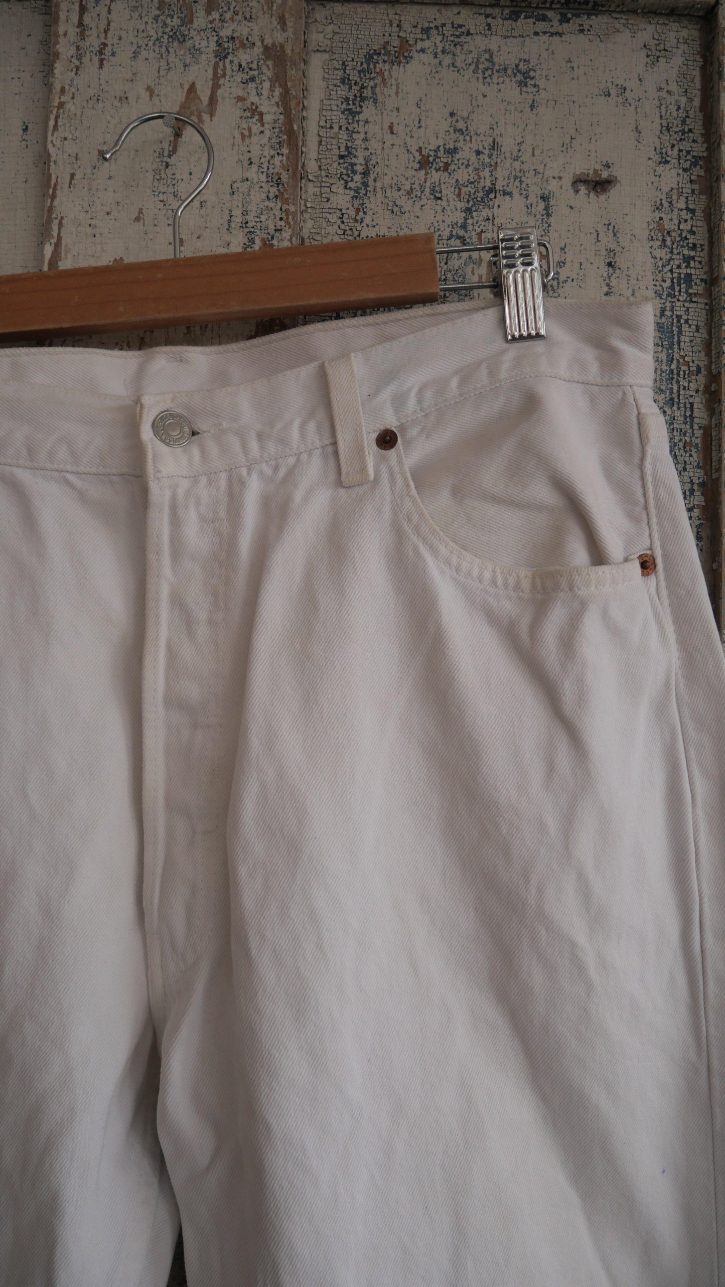 1990s White 501 Levi's | 36