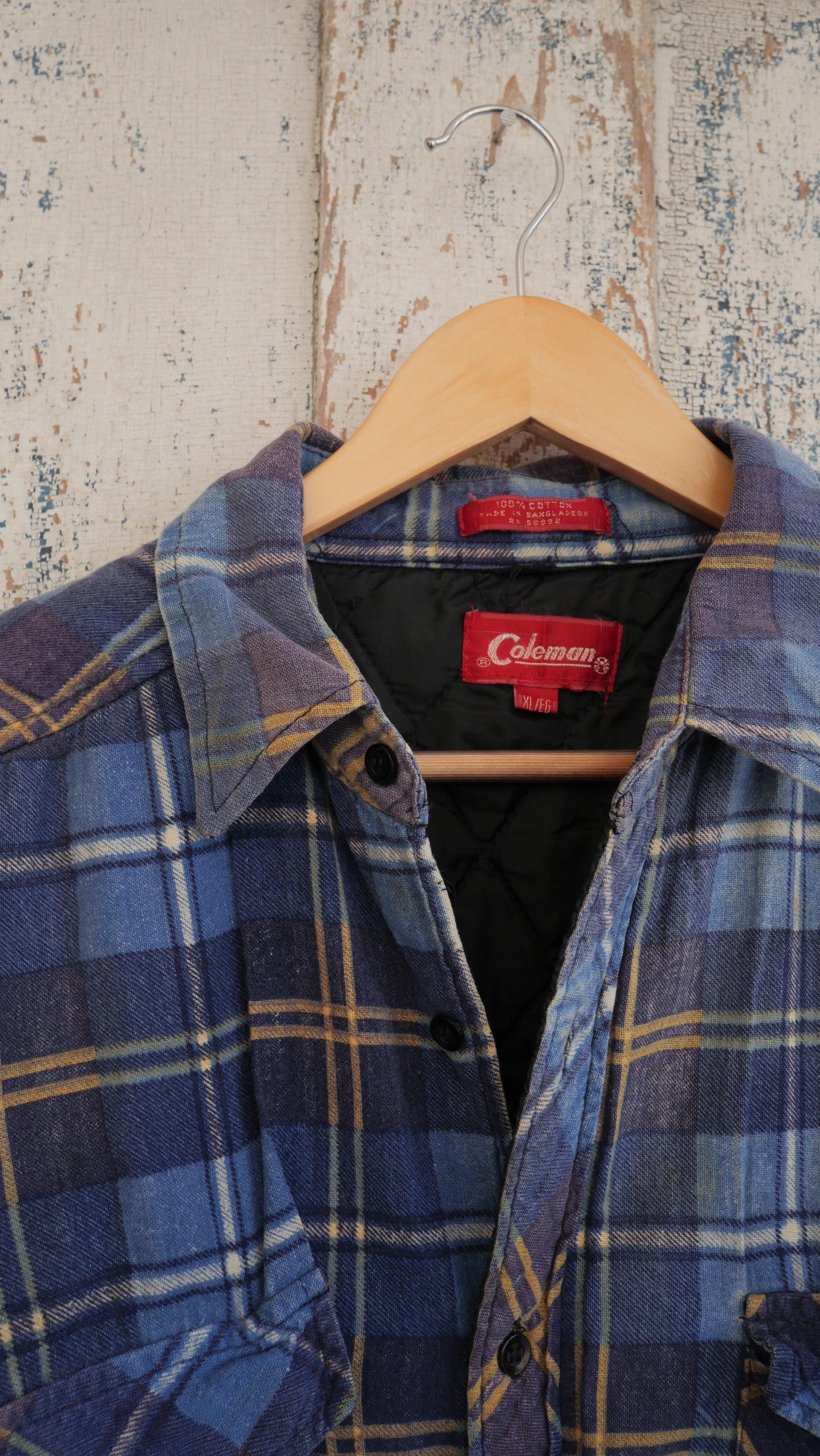 1990s Boxy Faded Quilted Flannel | L