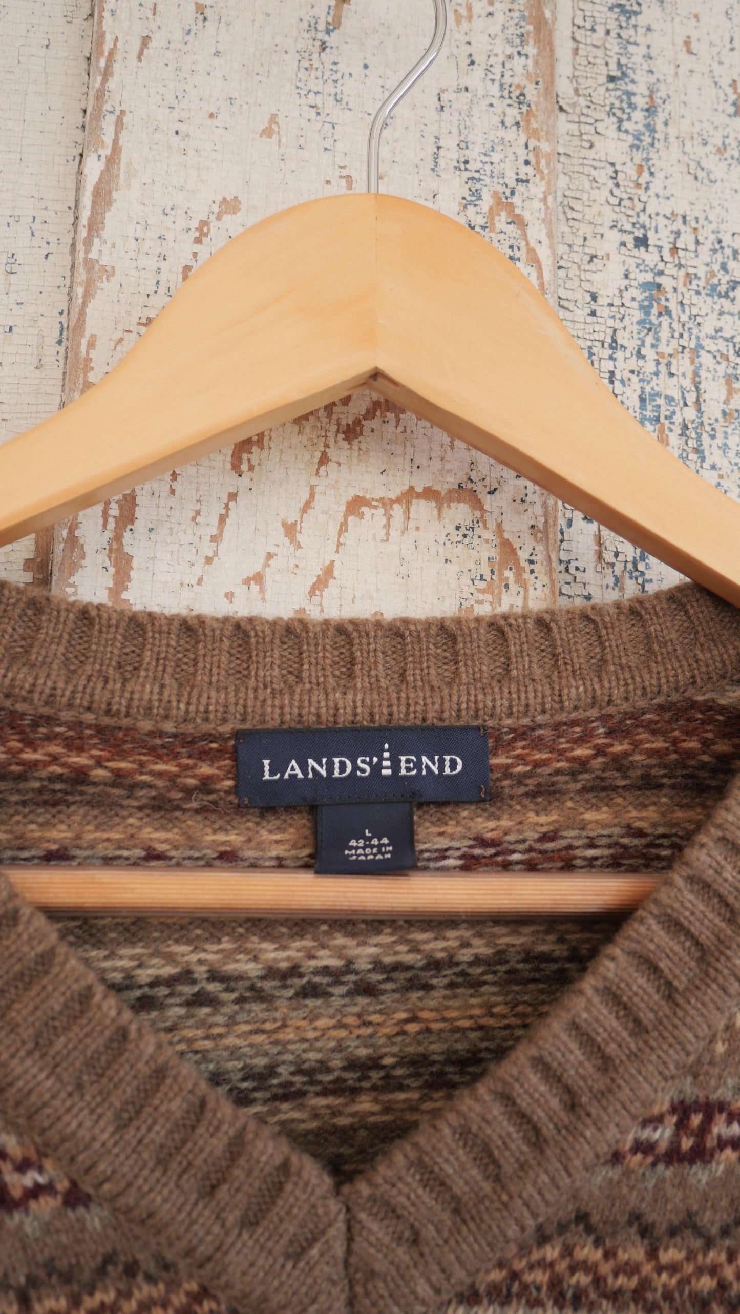 1990s Lands End Knit Sweater | L