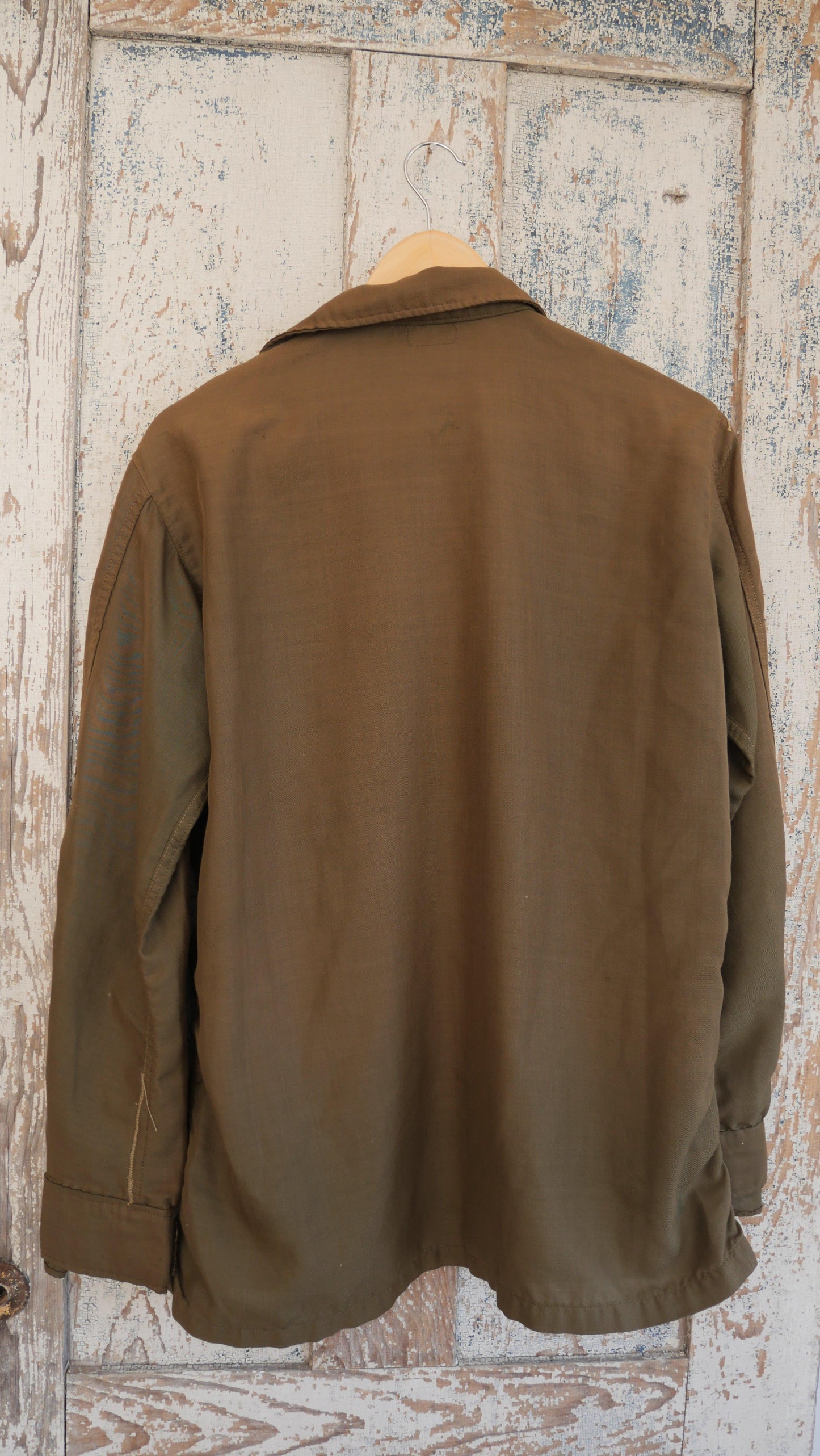 1970s Zip Up Army Shirt | L