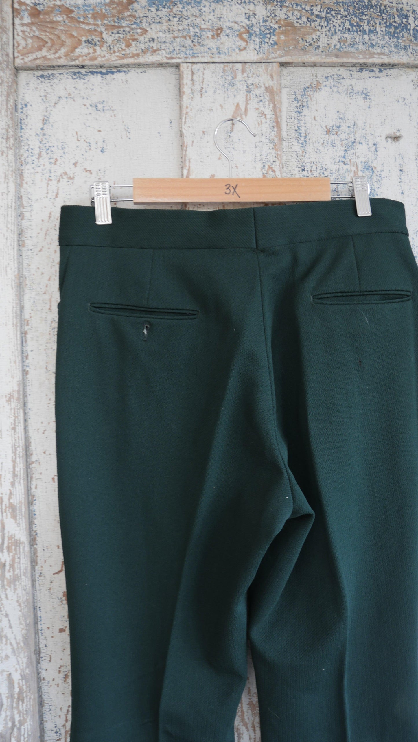 1970s Green Flared Pants | 33