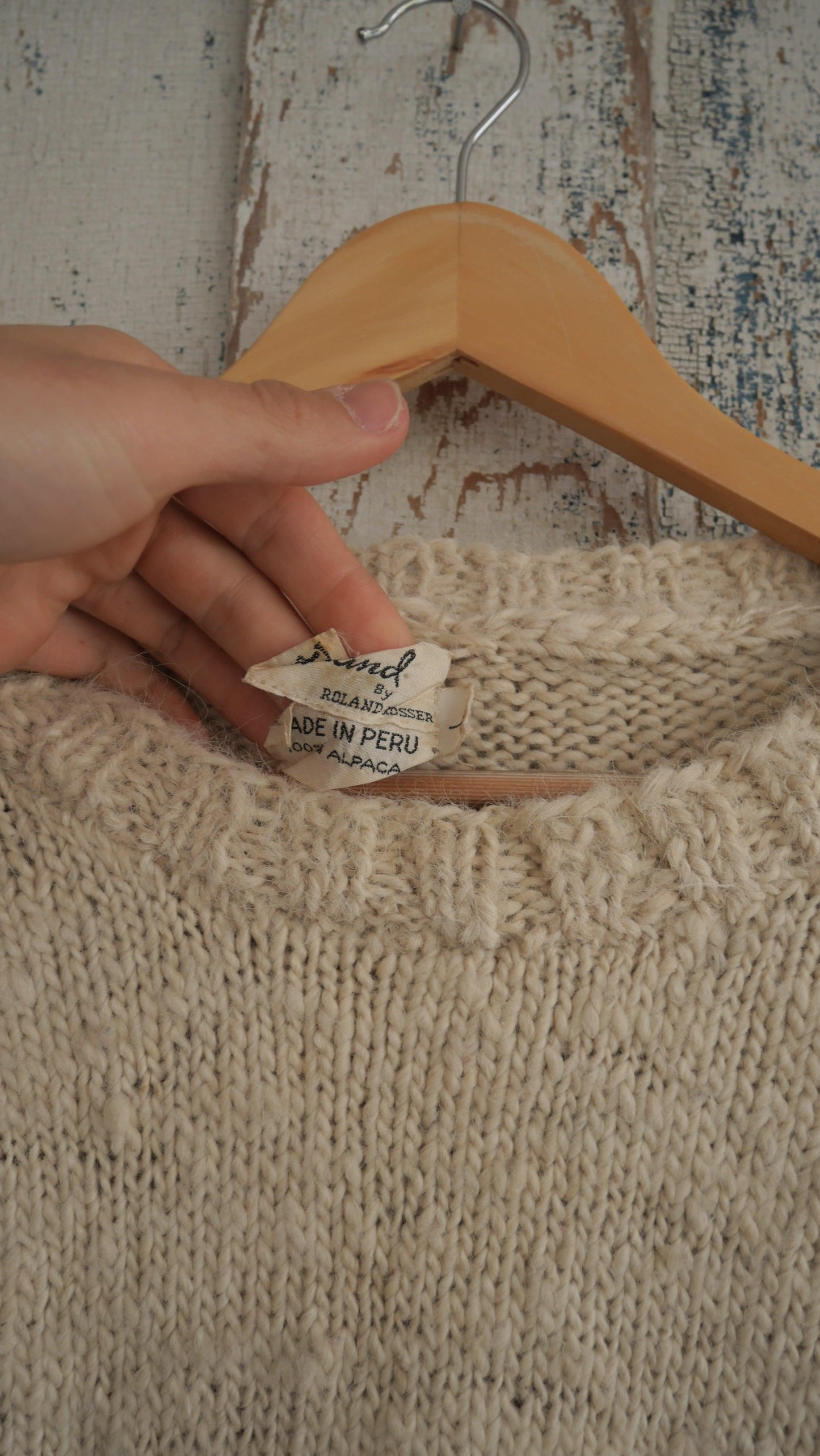 1980s Alpaca Knit Sweater | M