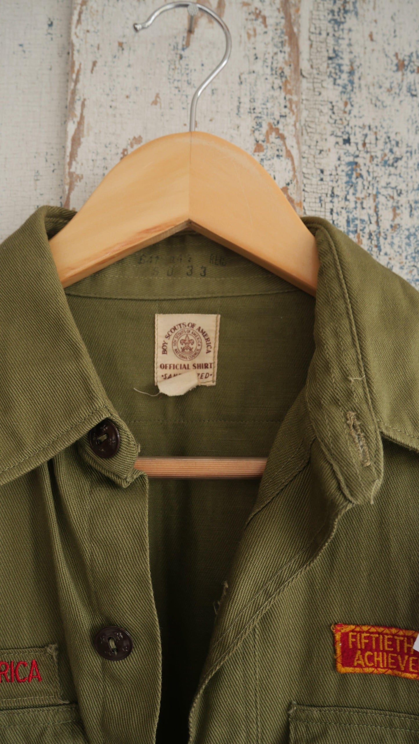 1970S Patched Boy Scout Shirt | M