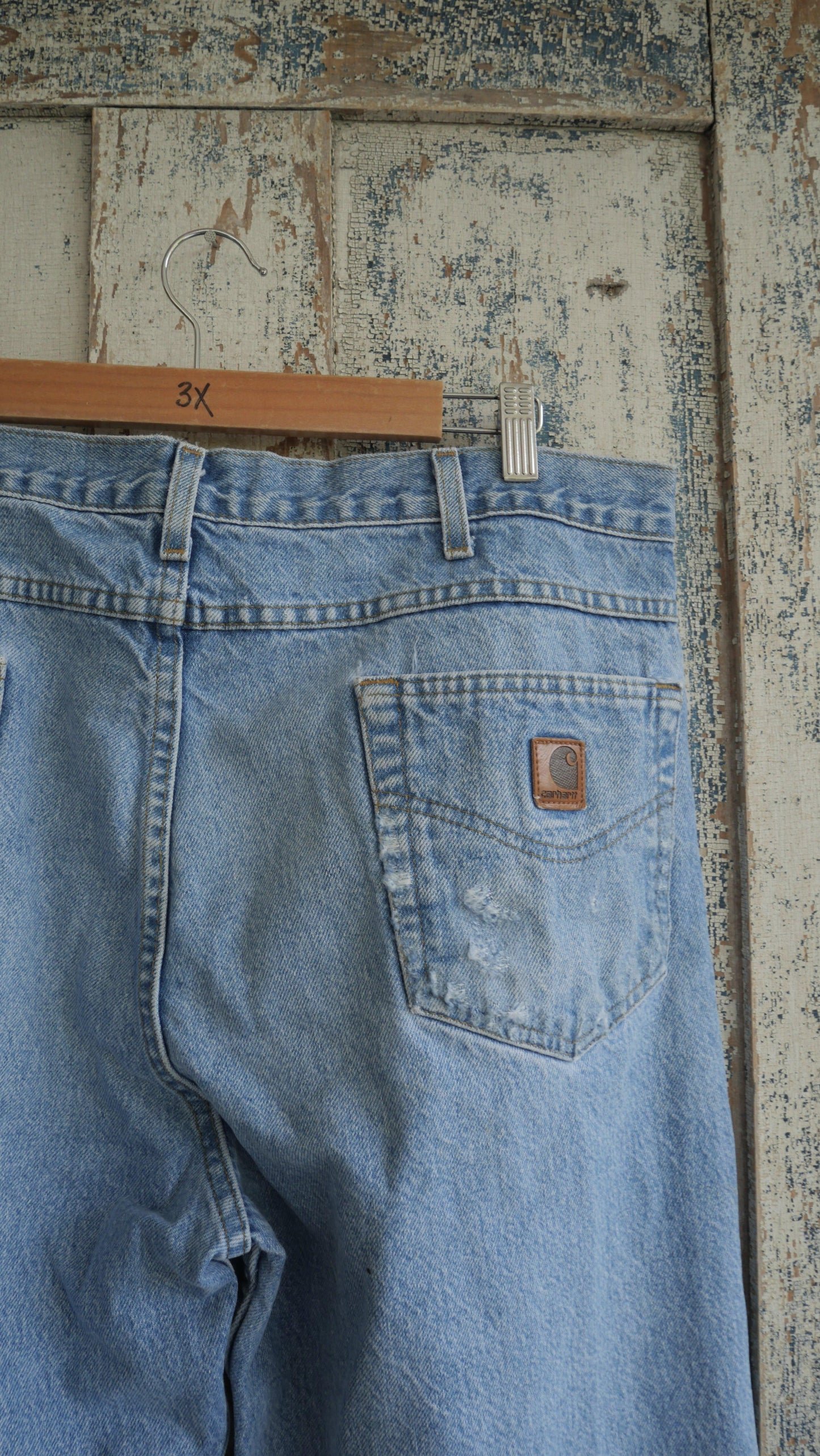 1990s Light Wash Carhartt Denim | 38