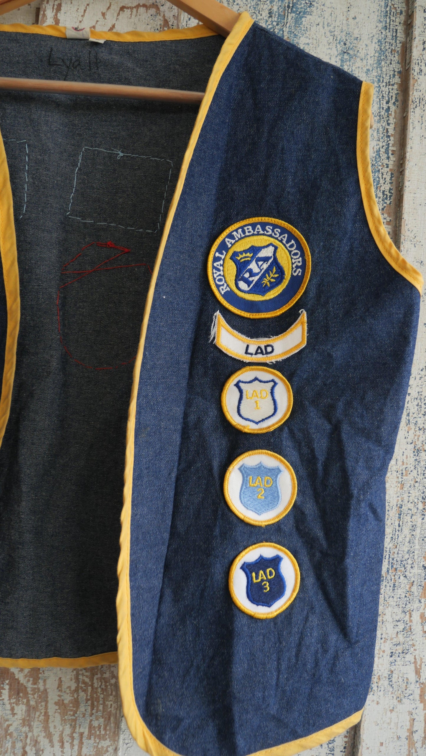 1990s Boxy Patched Vest | M