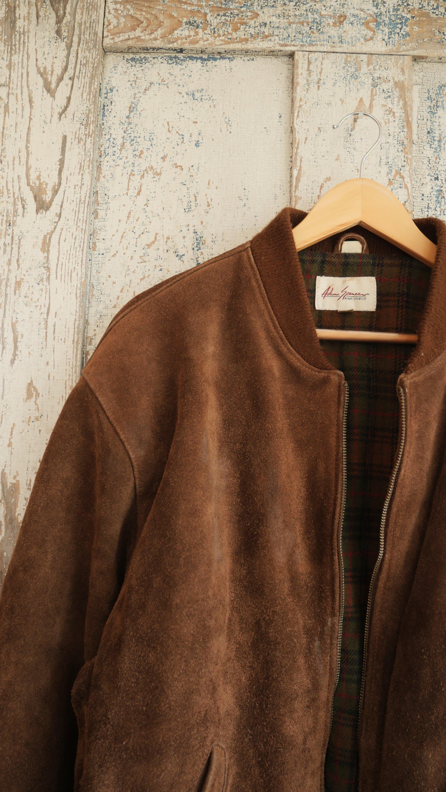 1990s Boxy Suede Bomber Jacket | XL