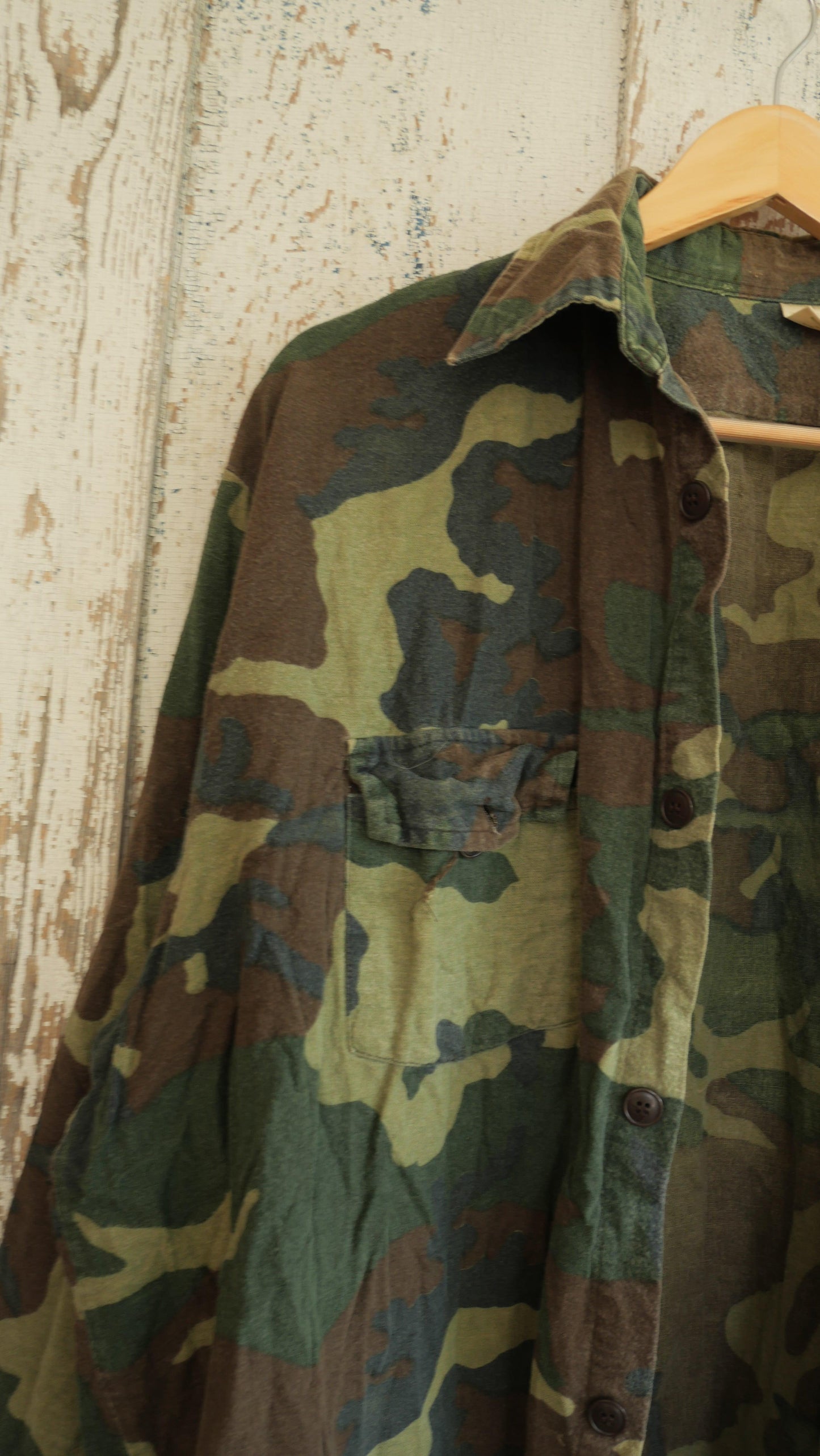 1980s Camo Hunting Shirt | XL