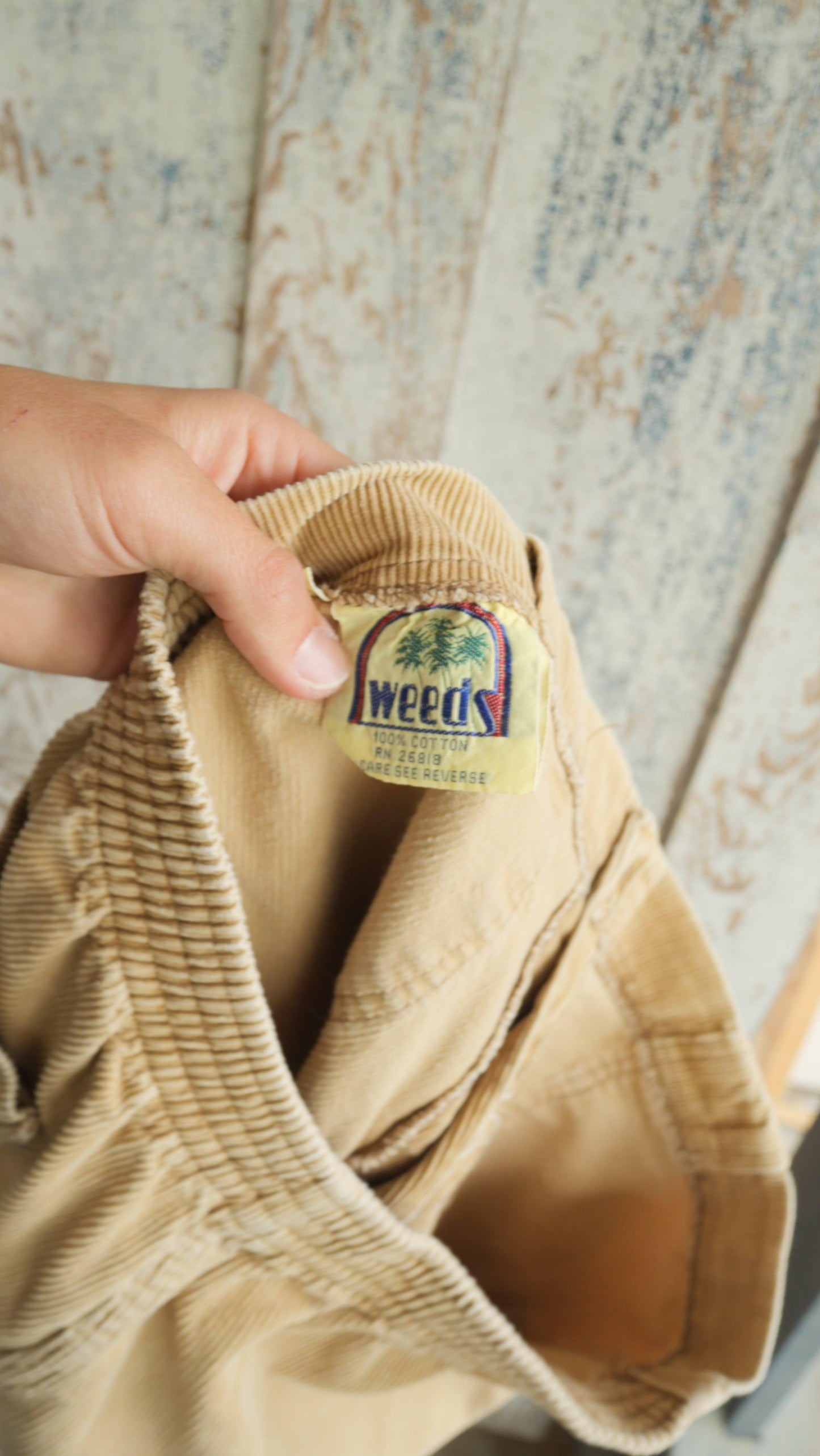 1980s Corduroy Beach Shorts | 34