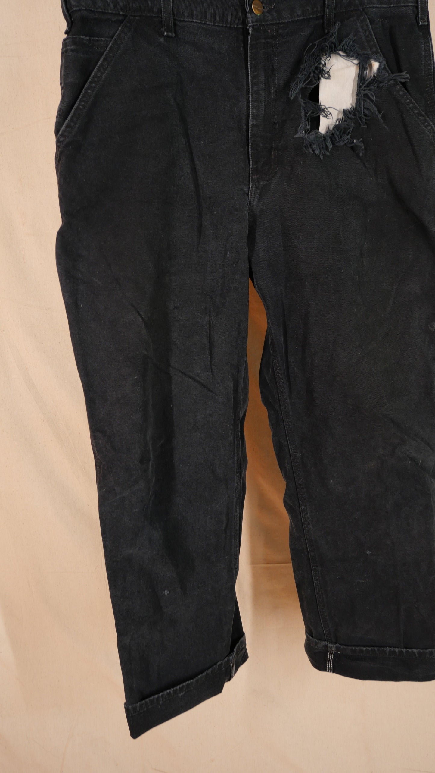 1990s Black Carhartt Pants | 34