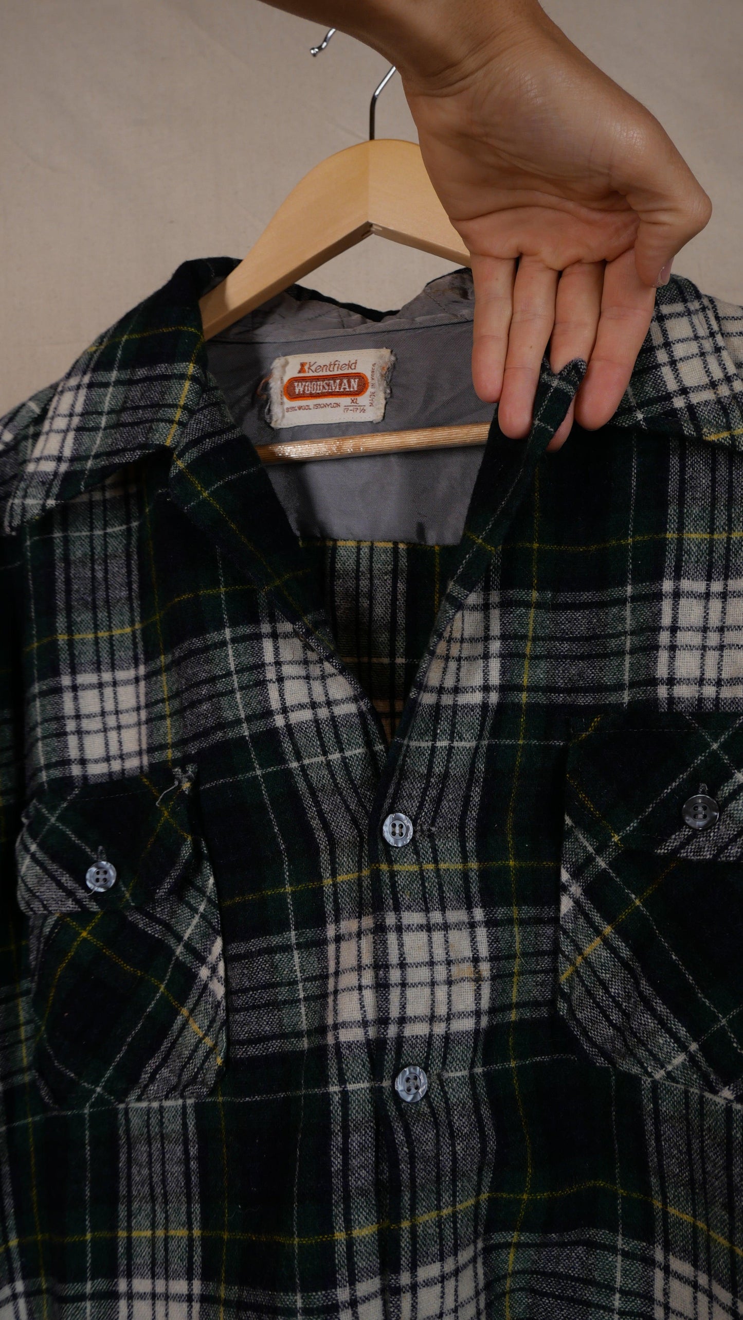 1960s Wool Loop Collar | L