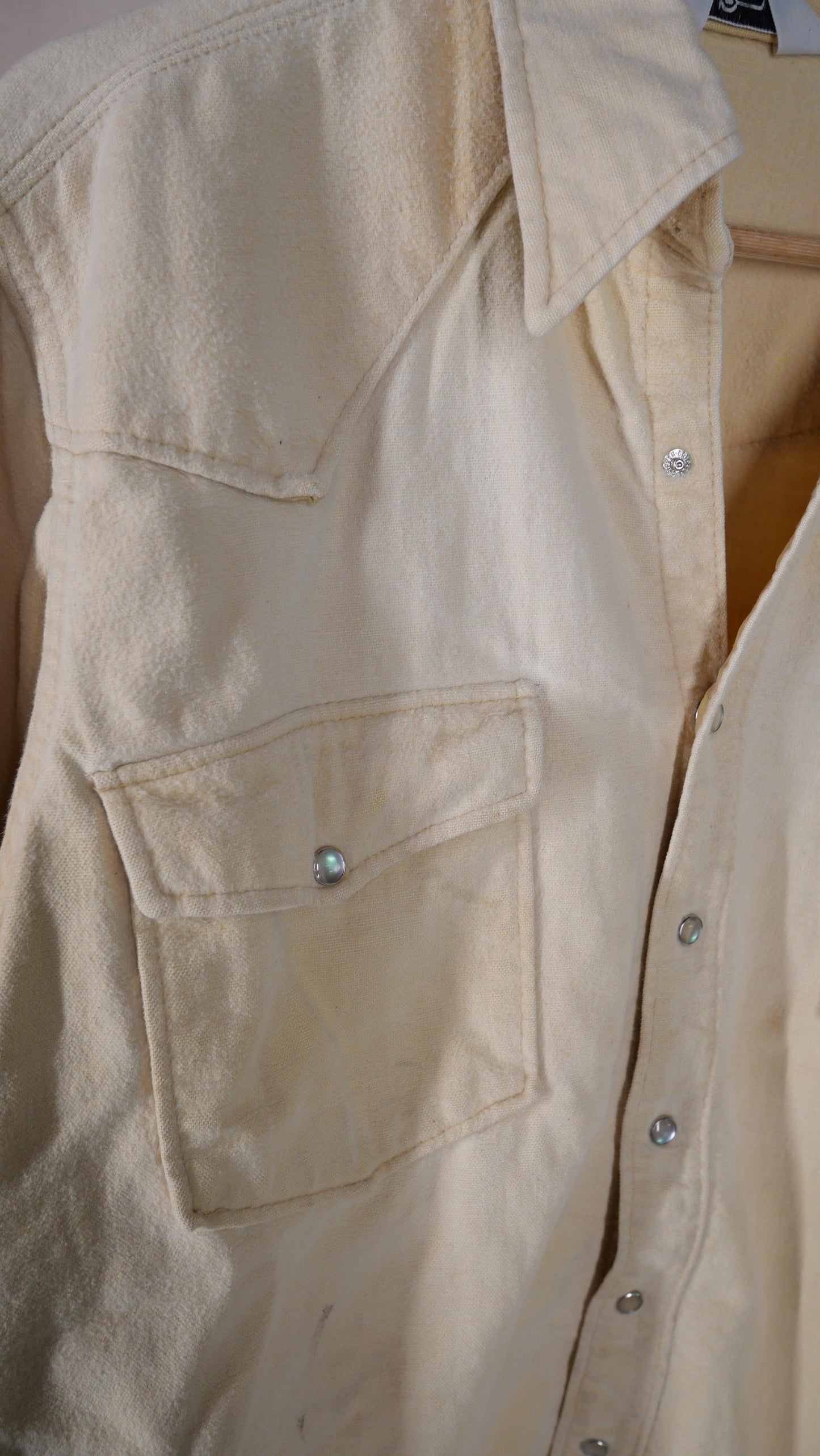 1980s Pearl Snap Woolrich Shirt | L