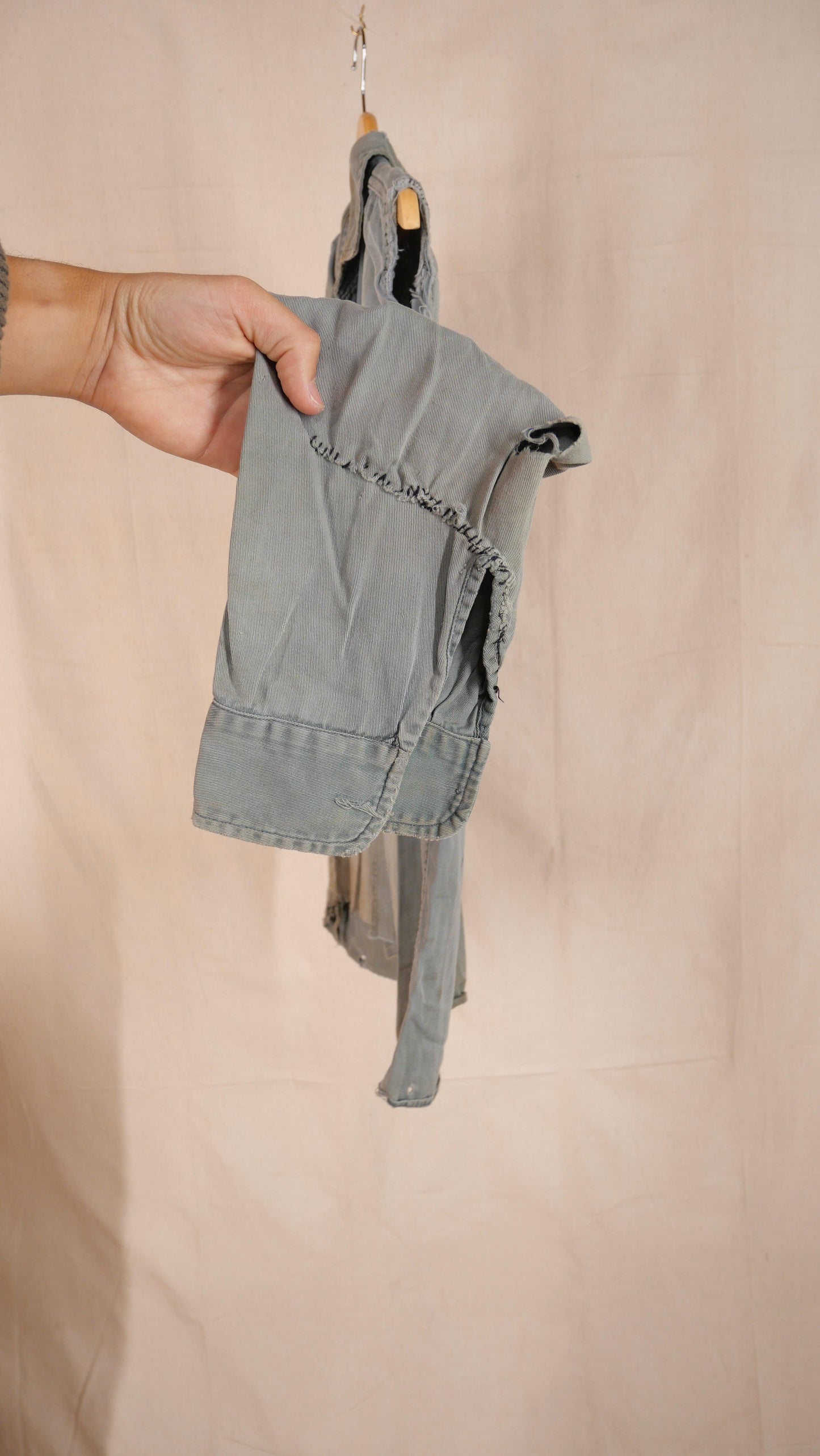 1960s Repaired Work Shirt | M